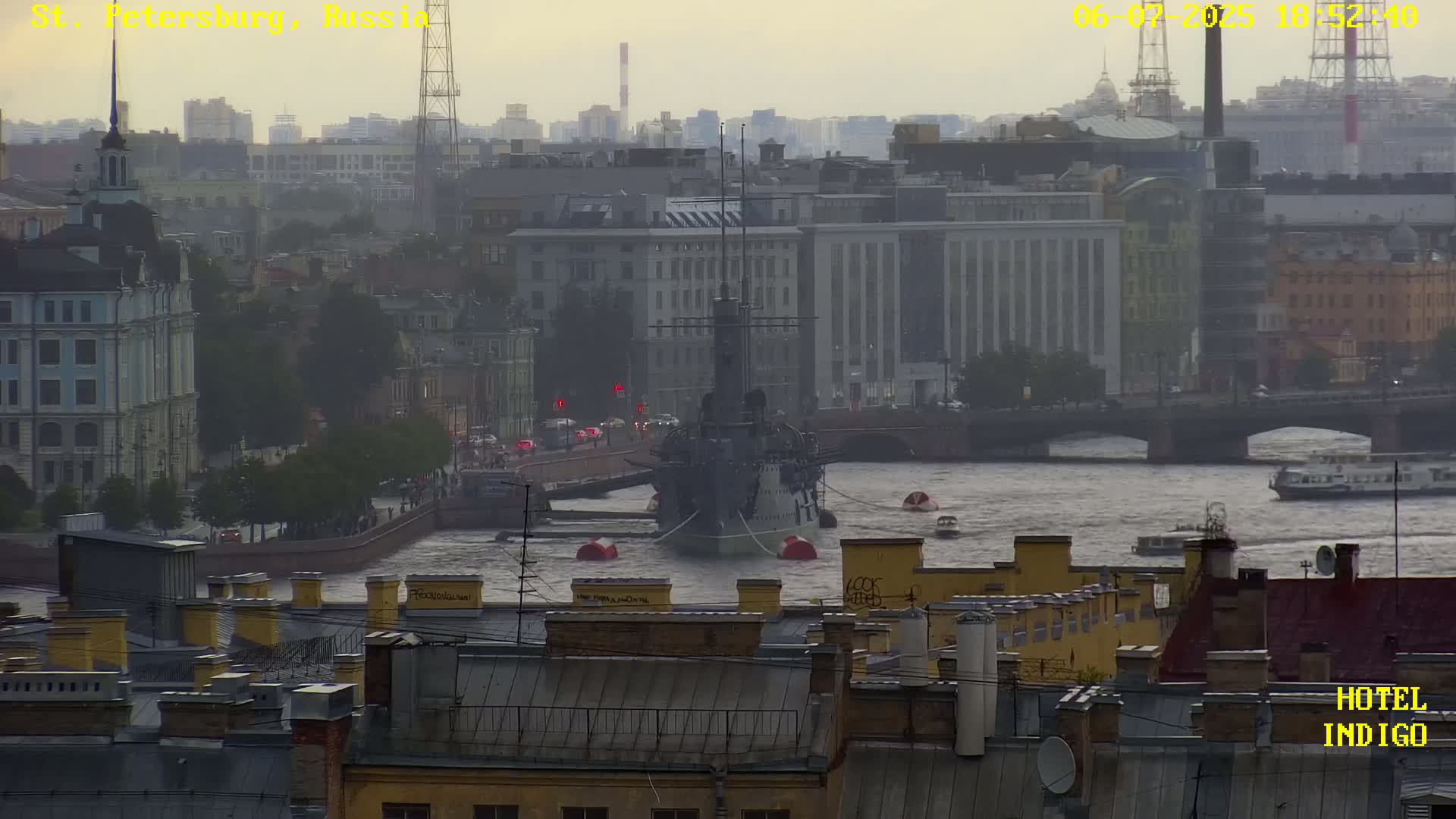 St. Petersburg Panaromic 360 Skyline Live Cam - Liteyny, Tsentralny, Saint Petersburg, Northwestern (Severo-Zapadnyy), Russia