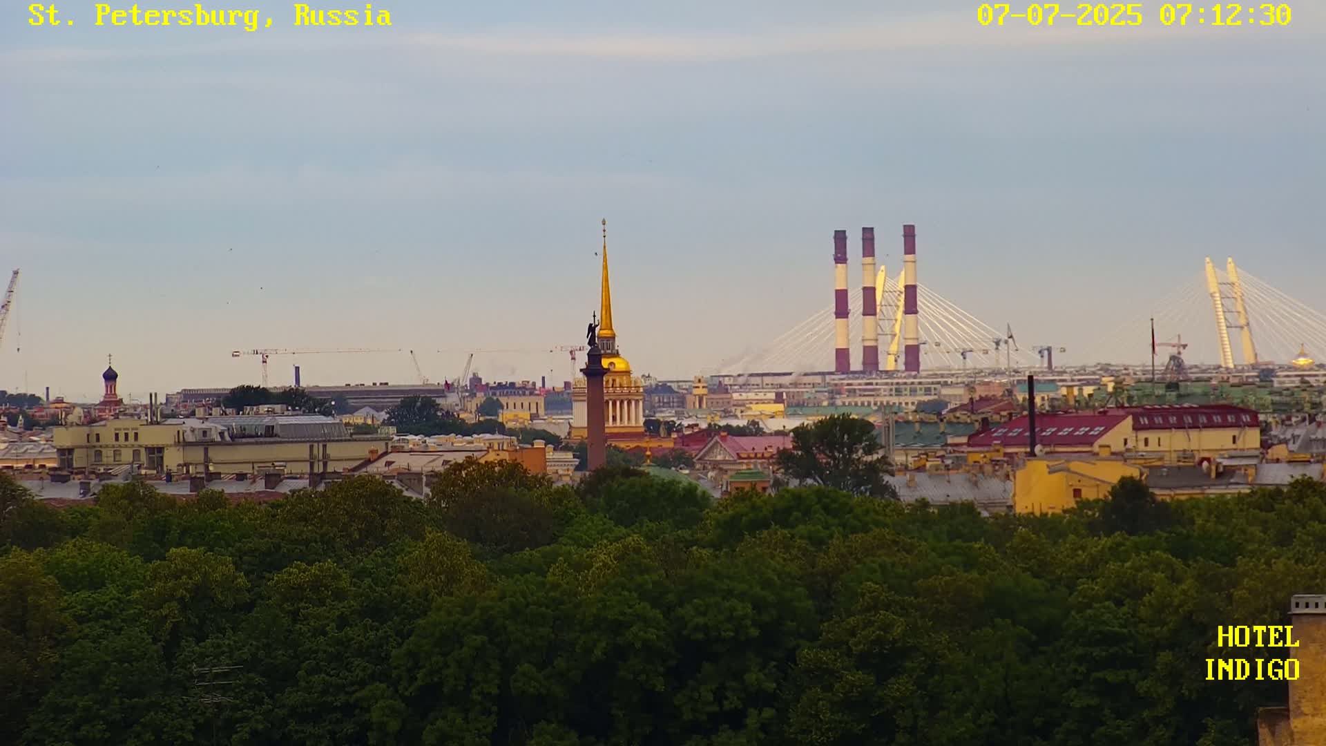 St. Petersburg Panaromic 360 Skyline Live Cam - Liteyny, Tsentralny, Saint Petersburg, Northwestern (Severo-Zapadnyy), Russia