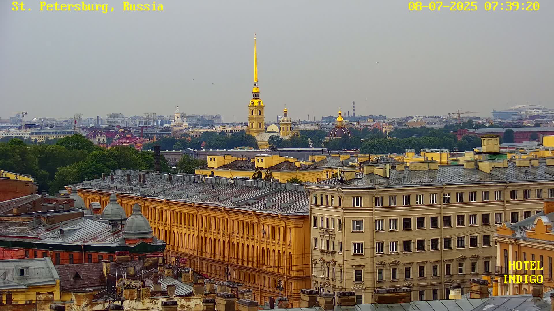 St. Petersburg Panaromic 360 Skyline Live Cam - Liteyny, Tsentralny, Saint Petersburg, Northwestern (Severo-Zapadnyy), Russia