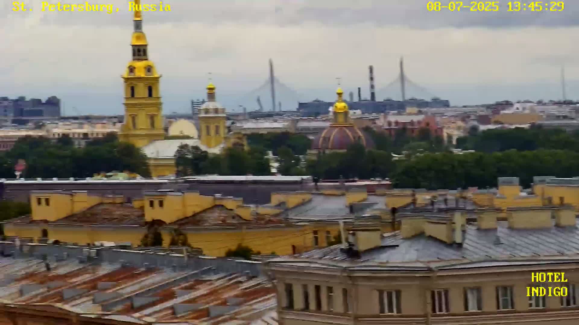 St. Petersburg Panaromic 360 Skyline Live Cam - Liteyny, Tsentralny, Saint Petersburg, Northwestern (Severo-Zapadnyy), Russia