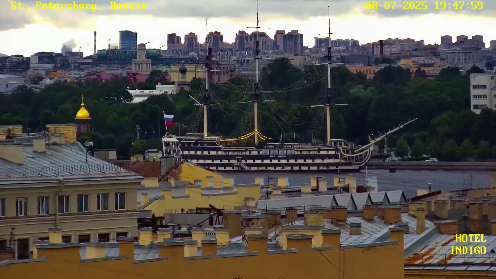 St. Petersburg Panaromic 360 Skyline Live Cam - Liteyny, Tsentralny, Saint Petersburg, Northwestern (Severo-Zapadnyy), Russia