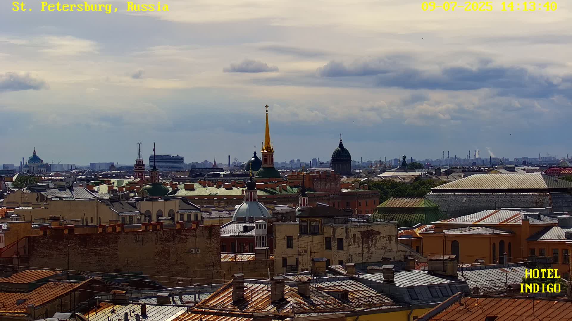 St. Petersburg Panaromic 360 Skyline Live Cam - Liteyny, Tsentralny, Saint Petersburg, Northwestern (Severo-Zapadnyy), Russia