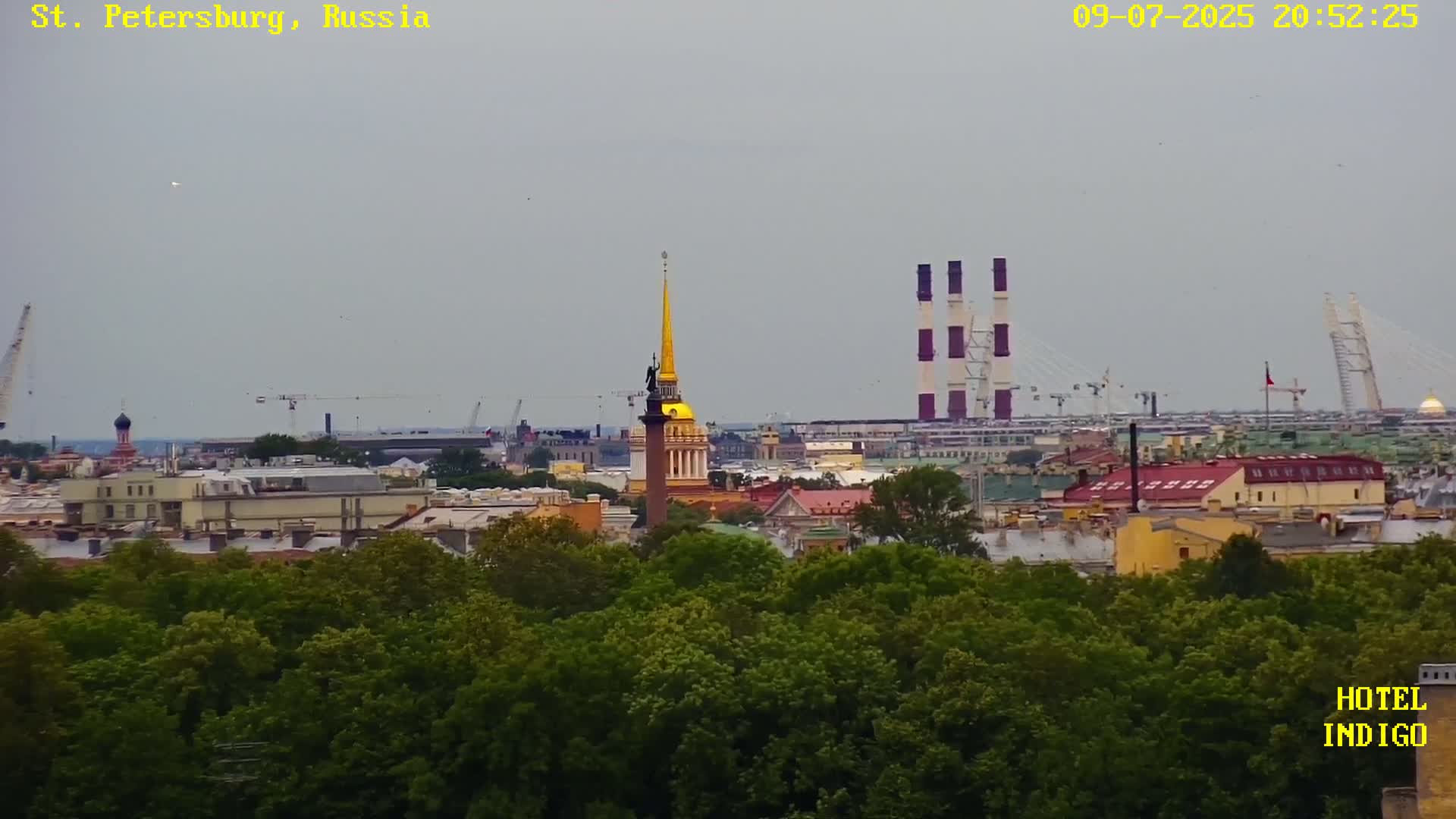 St. Petersburg Panaromic 360 Skyline Live Cam - Liteyny, Tsentralny, Saint Petersburg, Northwestern (Severo-Zapadnyy), Russia
