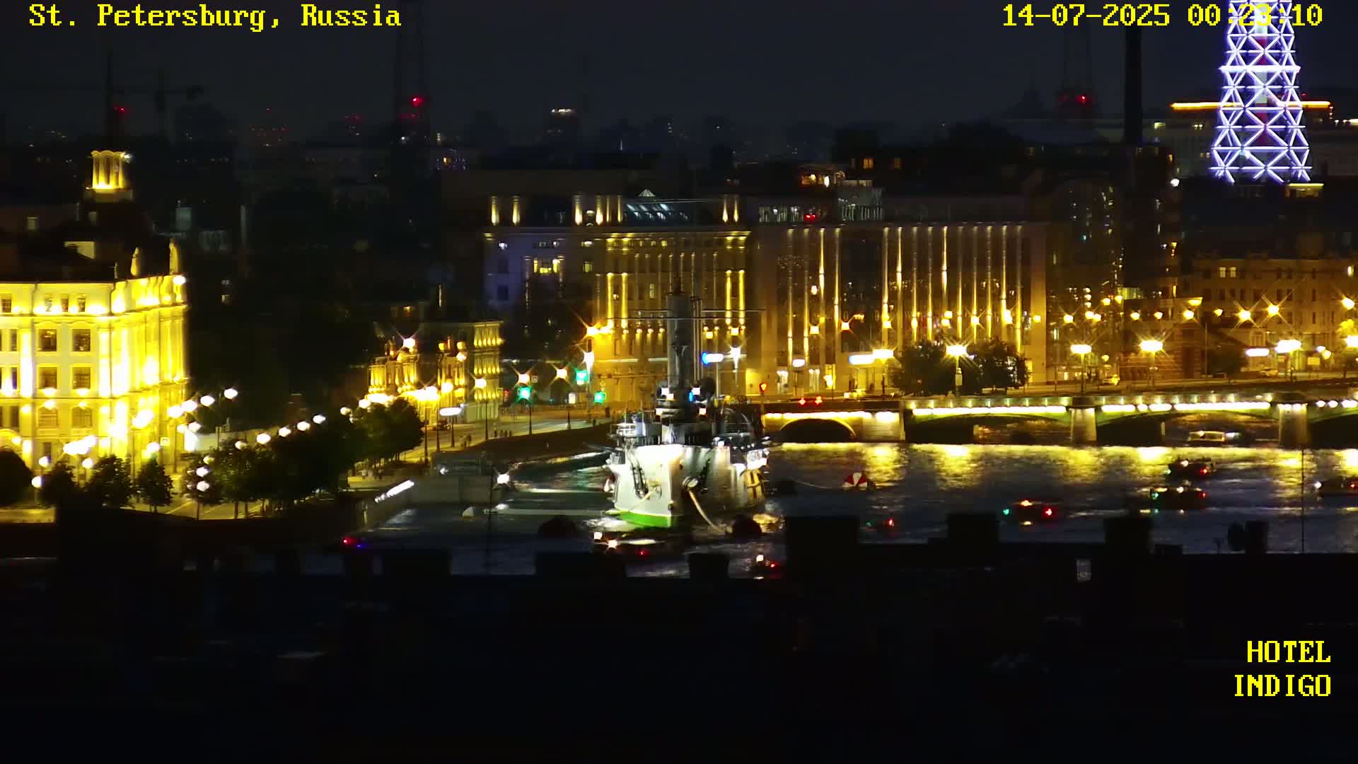 St. Petersburg Panaromic 360 Skyline Live Cam - Liteyny, Tsentralny, Saint Petersburg, Northwestern (Severo-Zapadnyy), Russia