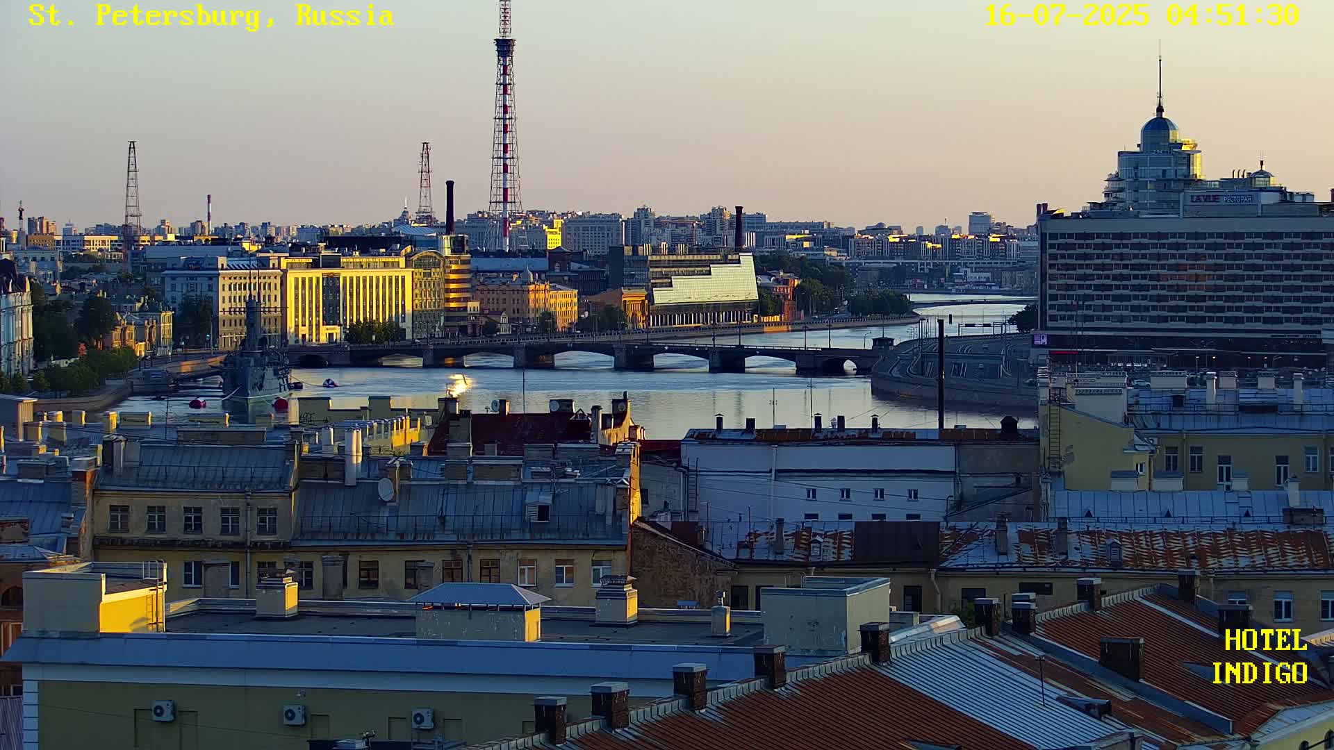 St. Petersburg Panaromic 360 Skyline Live Cam - Liteyny, Tsentralny, Saint Petersburg, Northwestern (Severo-Zapadnyy), Russia