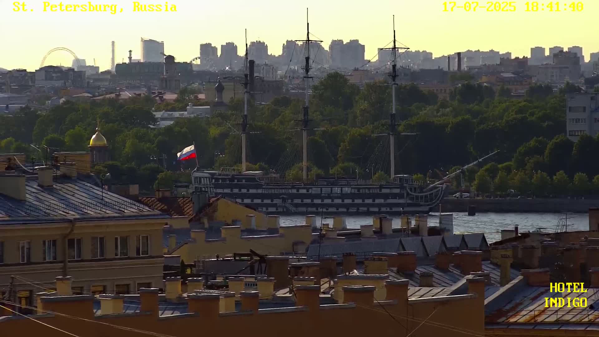 St. Petersburg Panaromic 360 Skyline Live Cam - Liteyny, Tsentralny, Saint Petersburg, Northwestern (Severo-Zapadnyy), Russia