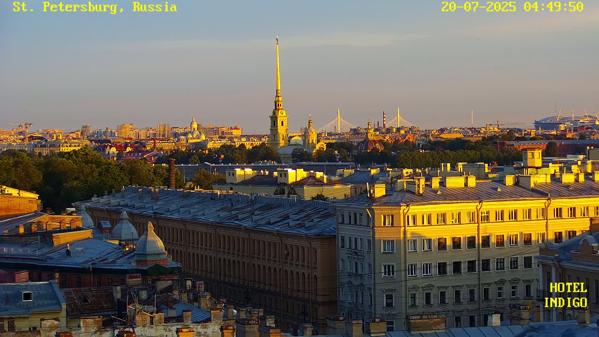 St. Petersburg Panaromic 360 Skyline Live Cam - Liteyny, Tsentralny, Saint Petersburg, Northwestern (Severo-Zapadnyy), Russia
