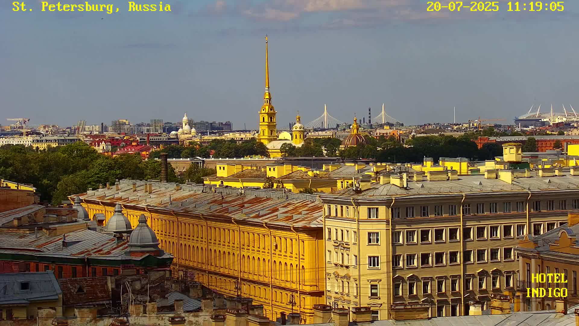 St. Petersburg Panaromic 360 Skyline Live Cam - Liteyny, Tsentralny, Saint Petersburg, Northwestern (Severo-Zapadnyy), Russia