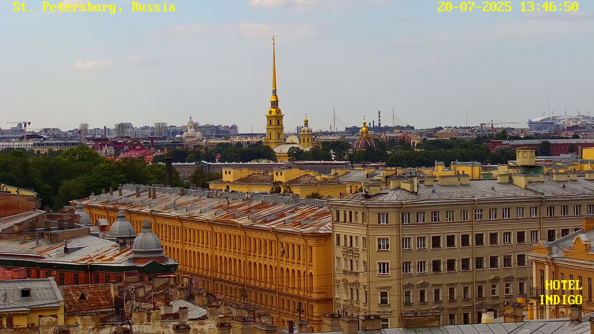 St. Petersburg Panaromic 360 Skyline Live Cam - Liteyny, Tsentralny, Saint Petersburg, Northwestern (Severo-Zapadnyy), Russia