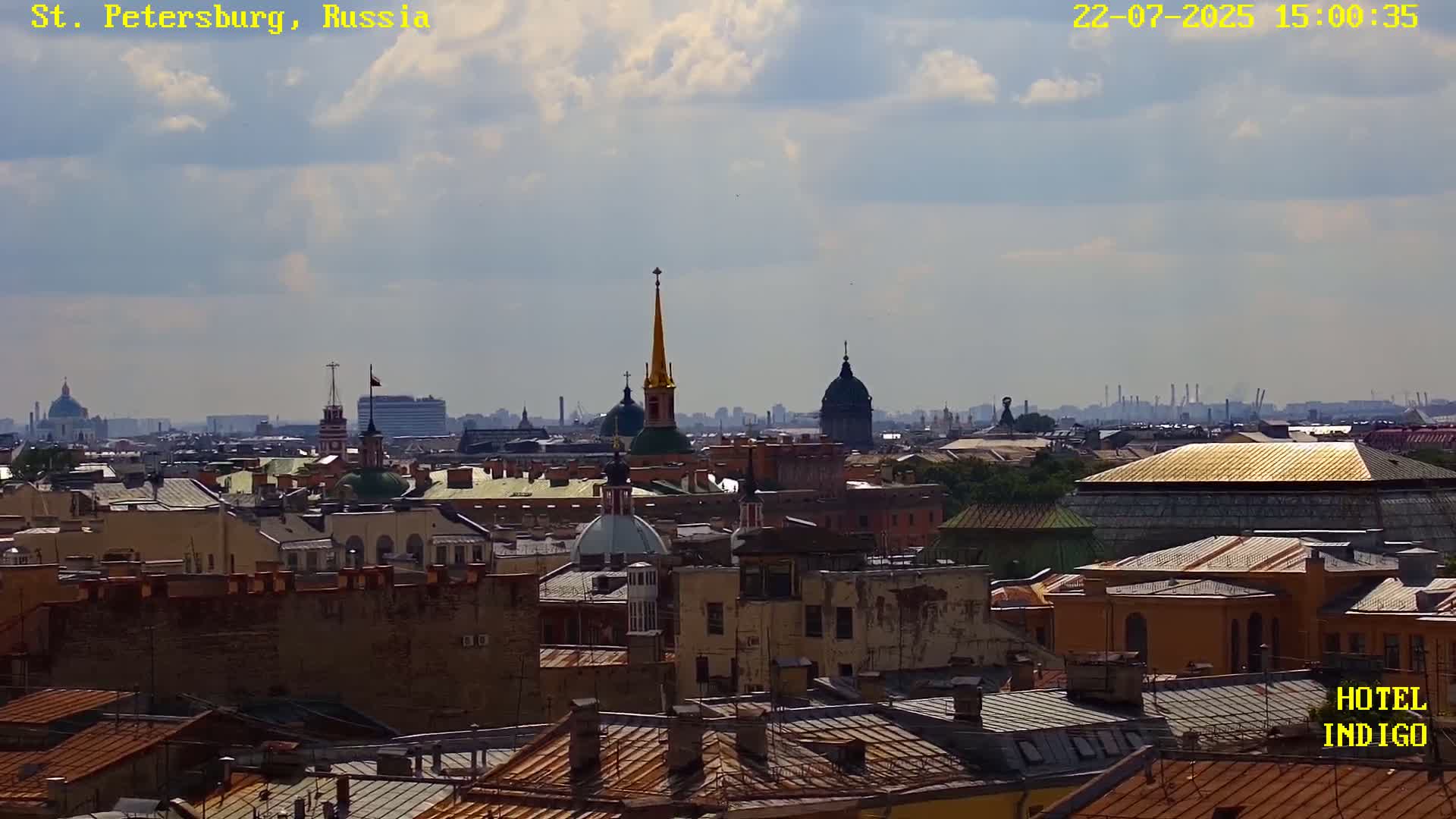 St. Petersburg Panaromic 360 Skyline Live Cam - Liteyny, Tsentralny, Saint Petersburg, Northwestern (Severo-Zapadnyy), Russia