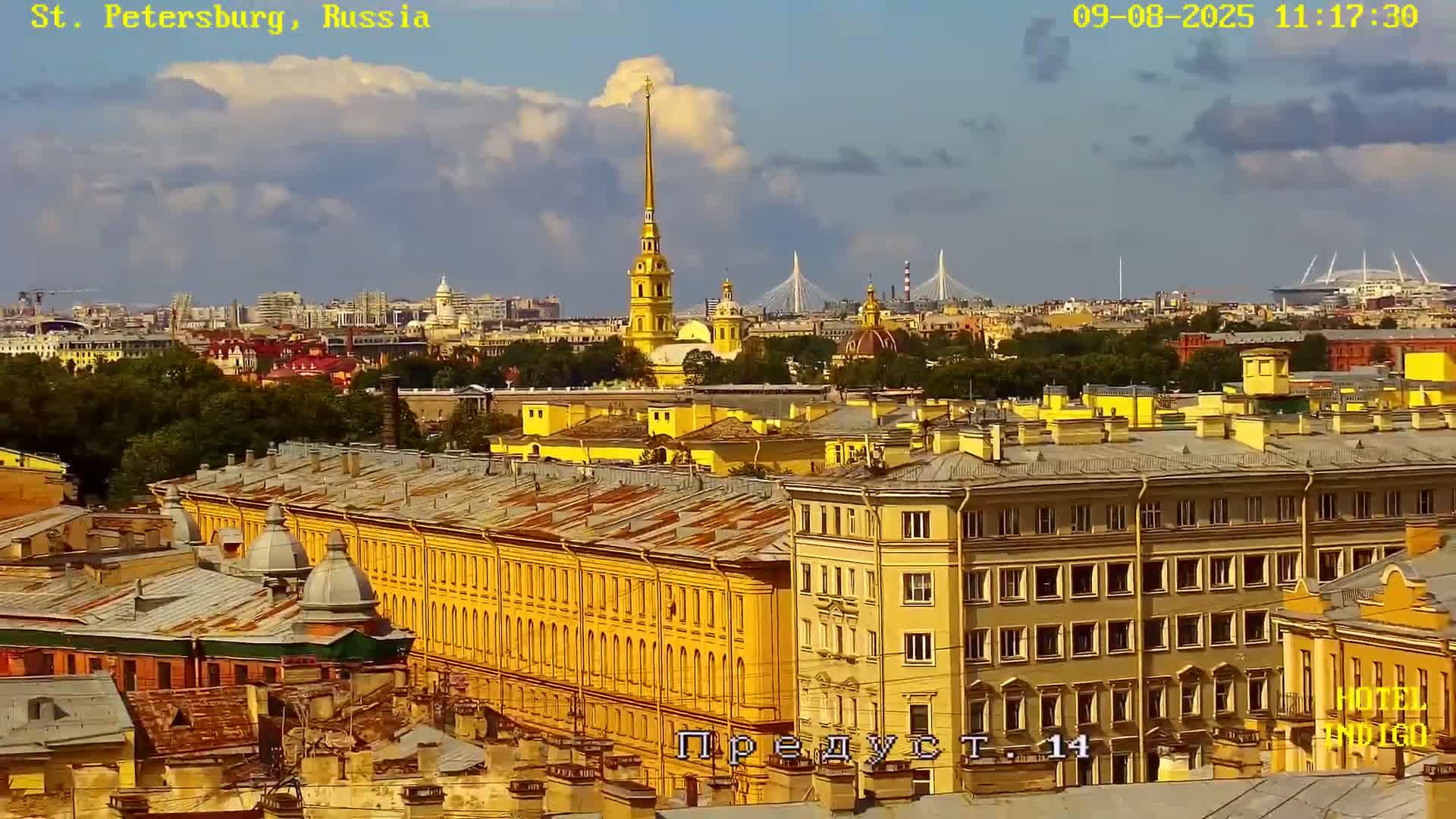 St. Petersburg Panaromic 360 Skyline Live Cam - Liteyny, Tsentralny, Saint Petersburg, Northwestern (Severo-Zapadnyy), Russia