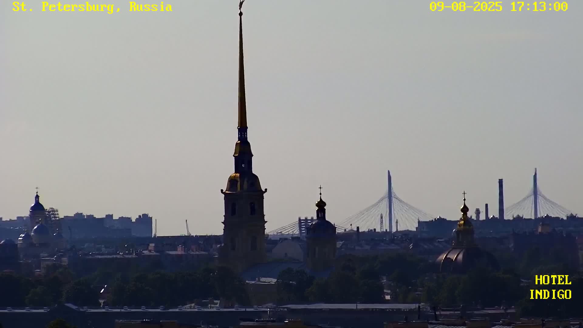 St. Petersburg Panaromic 360 Skyline Live Cam - Liteyny, Tsentralny, Saint Petersburg, Northwestern (Severo-Zapadnyy), Russia