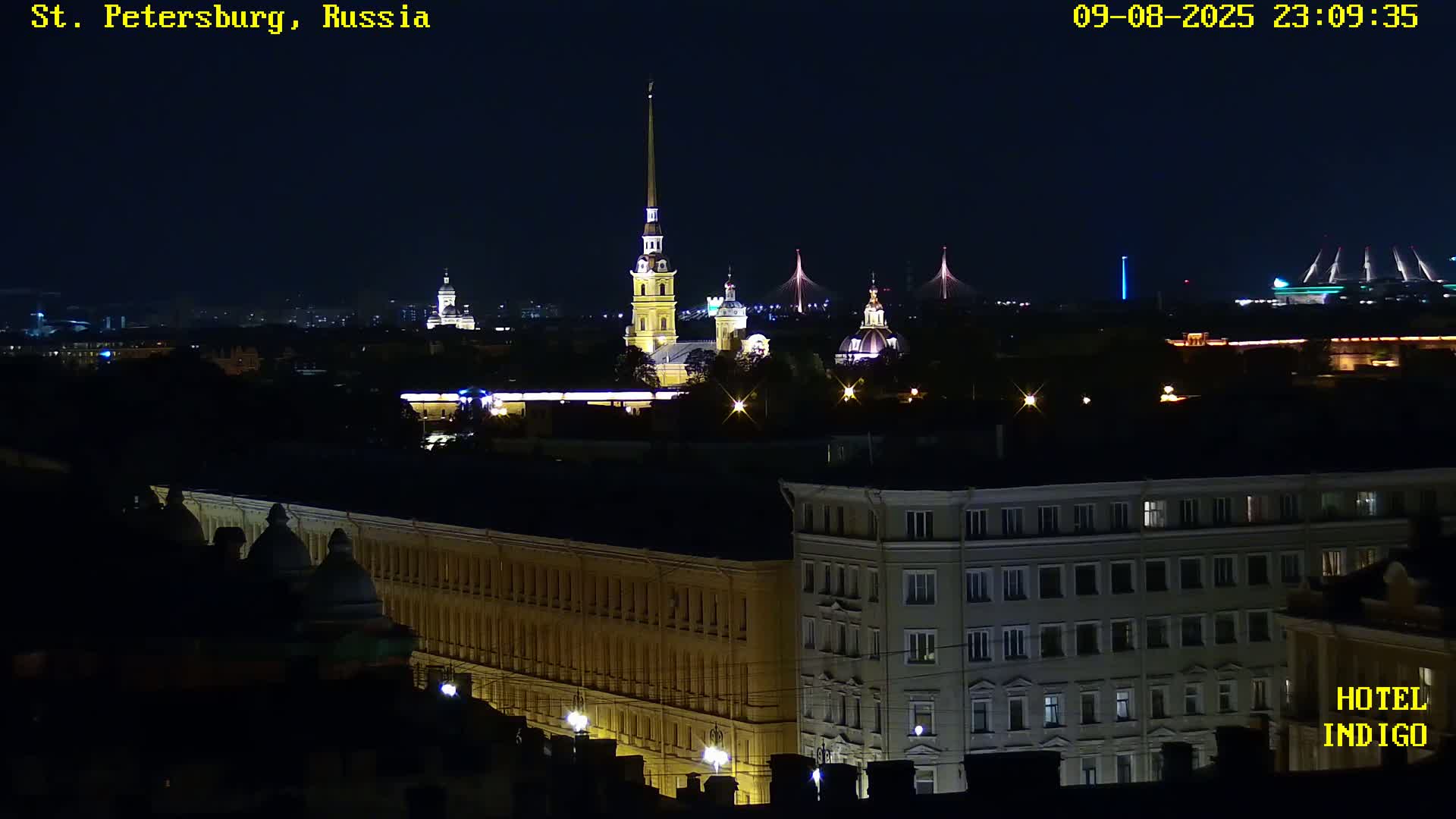 St. Petersburg Panaromic 360 Skyline Live Cam - Liteyny, Tsentralny, Saint Petersburg, Northwestern (Severo-Zapadnyy), Russia