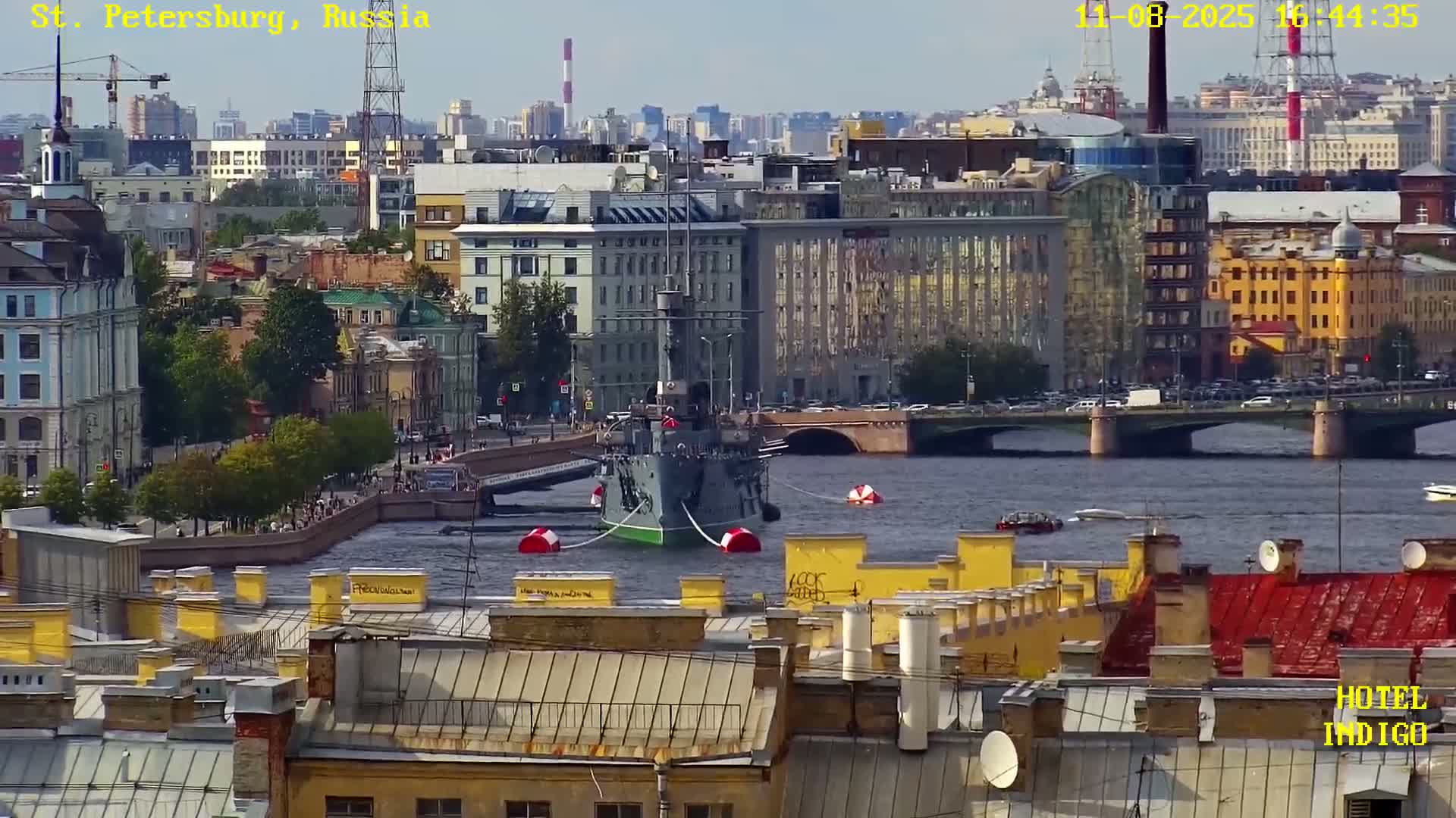 St. Petersburg Panaromic 360 Skyline Live Cam - Liteyny, Tsentralny, Saint Petersburg, Northwestern (Severo-Zapadnyy), Russia