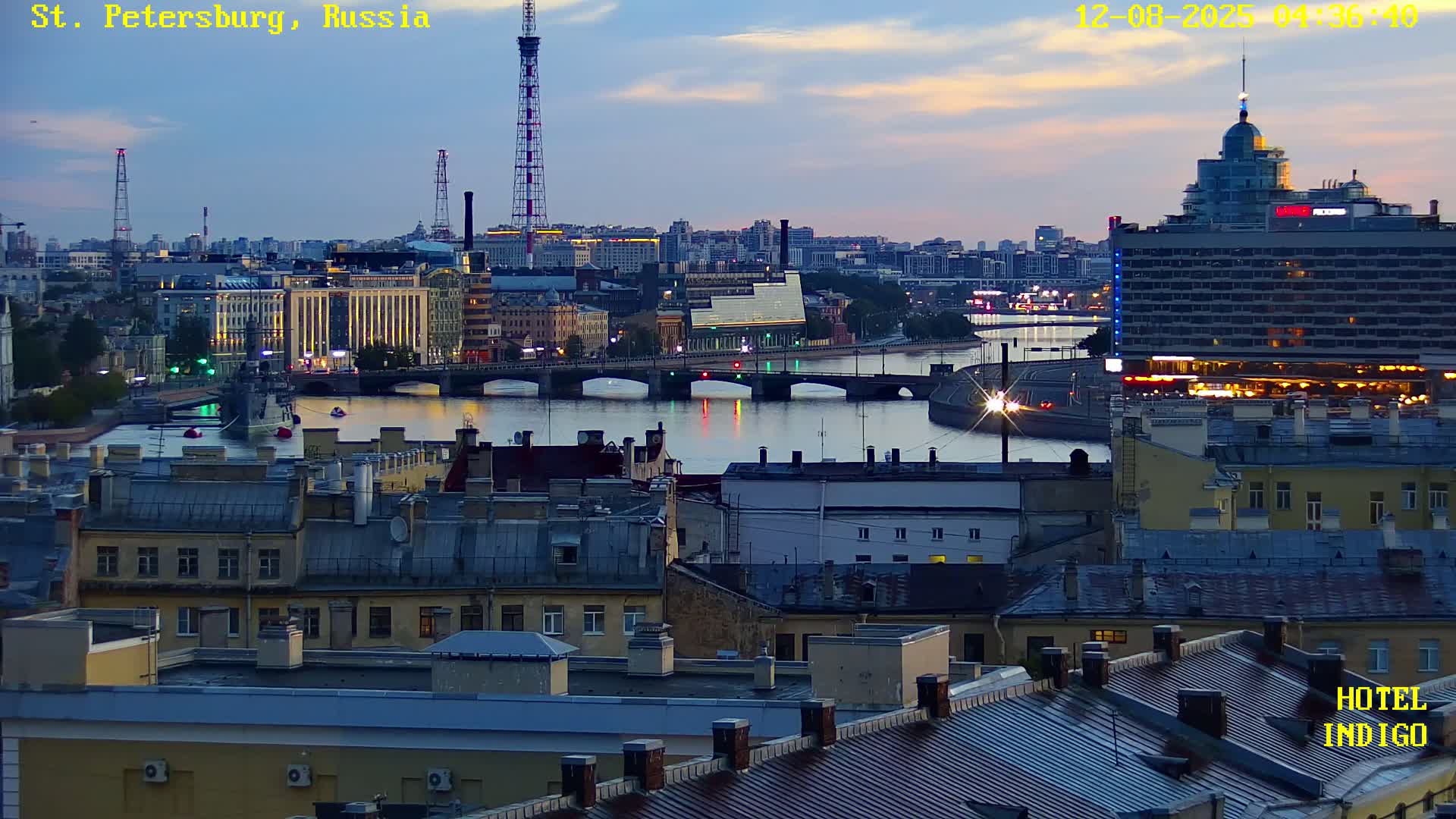 St. Petersburg Panaromic 360 Skyline Live Cam - Liteyny, Tsentralny, Saint Petersburg, Northwestern (Severo-Zapadnyy), Russia