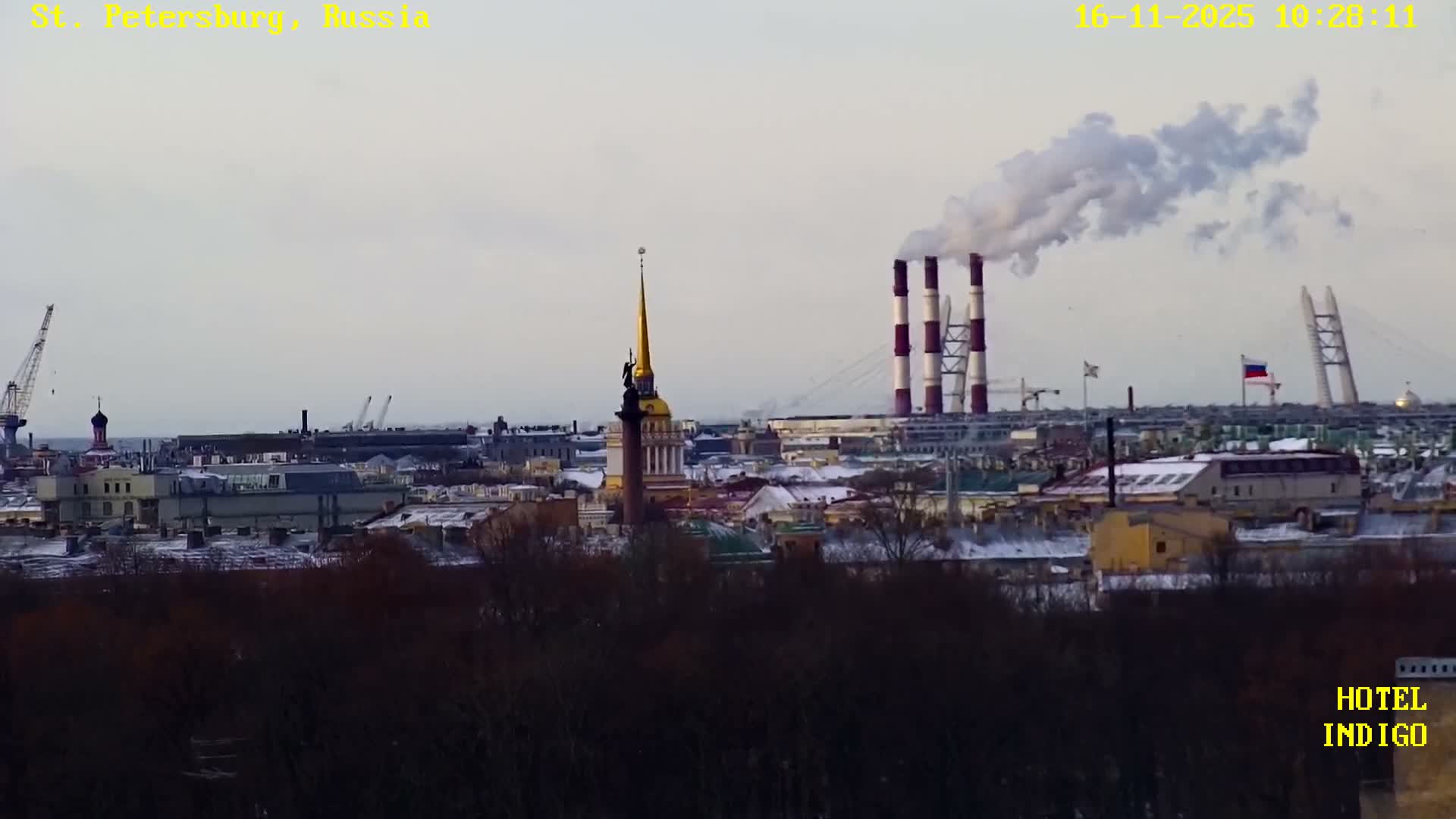 St. Petersburg Panaromic 360 Skyline Live Cam - Liteyny, Tsentralny, Saint Petersburg, Northwestern (Severo-Zapadnyy), Russia