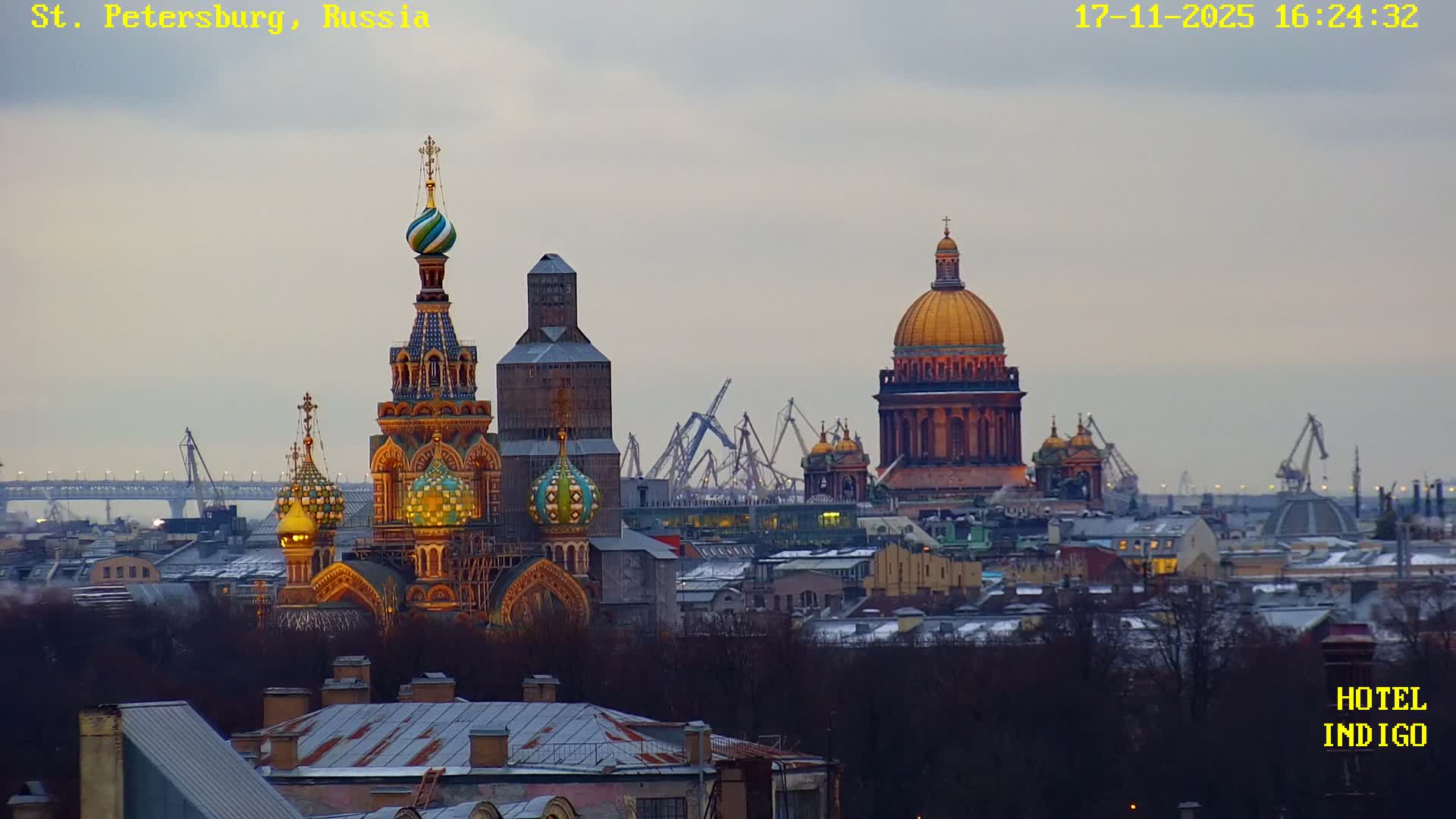 St. Petersburg Panaromic 360 Skyline Live Cam - Liteyny, Tsentralny, Saint Petersburg, Northwestern (Severo-Zapadnyy), Russia
