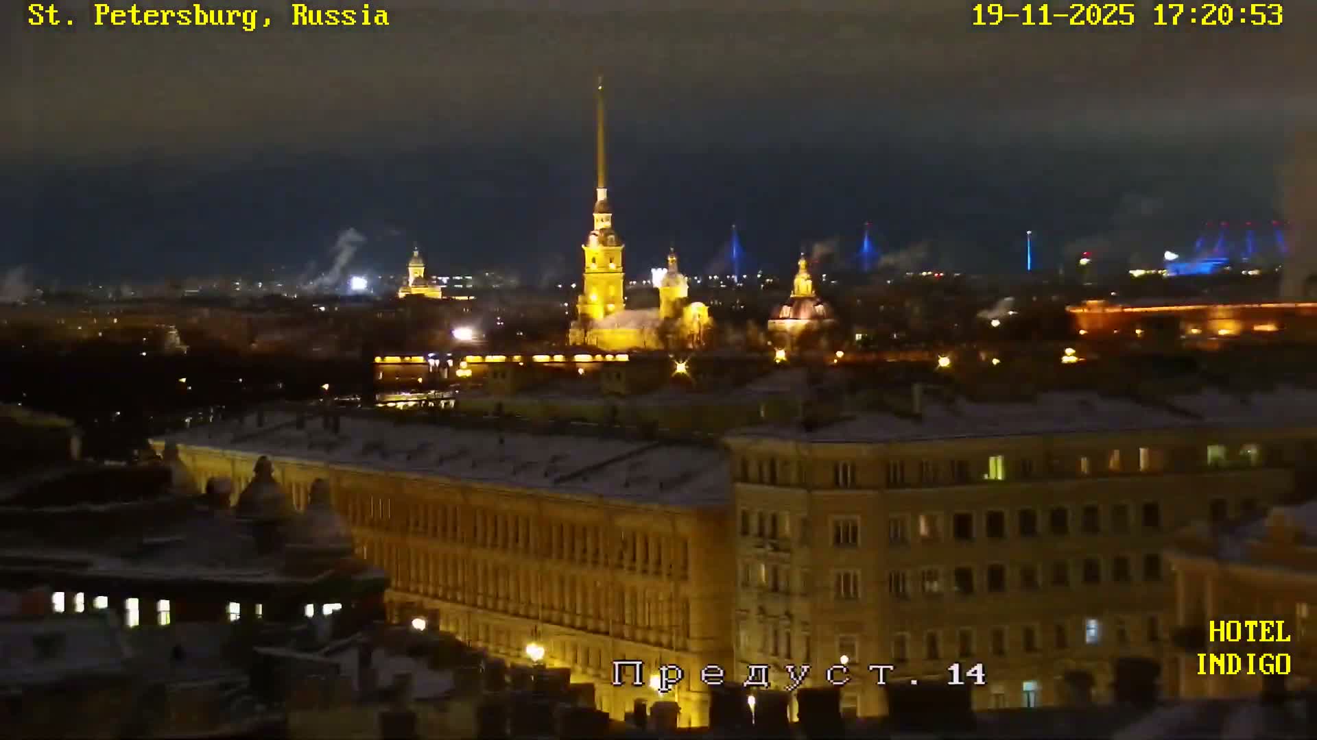 St. Petersburg Panaromic 360 Skyline Live Cam - Liteyny, Tsentralny, Saint Petersburg, Northwestern (Severo-Zapadnyy), Russia