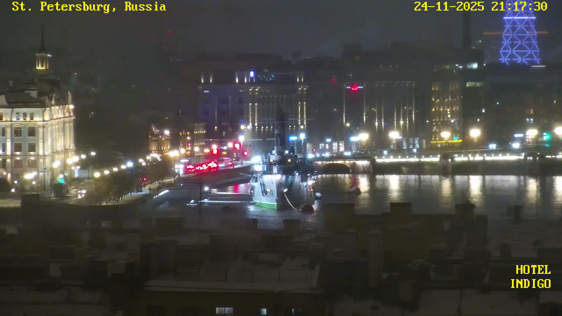 St. Petersburg Panaromic 360 Skyline Live Cam - Liteyny, Tsentralny, Saint Petersburg, Northwestern (Severo-Zapadnyy), Russia