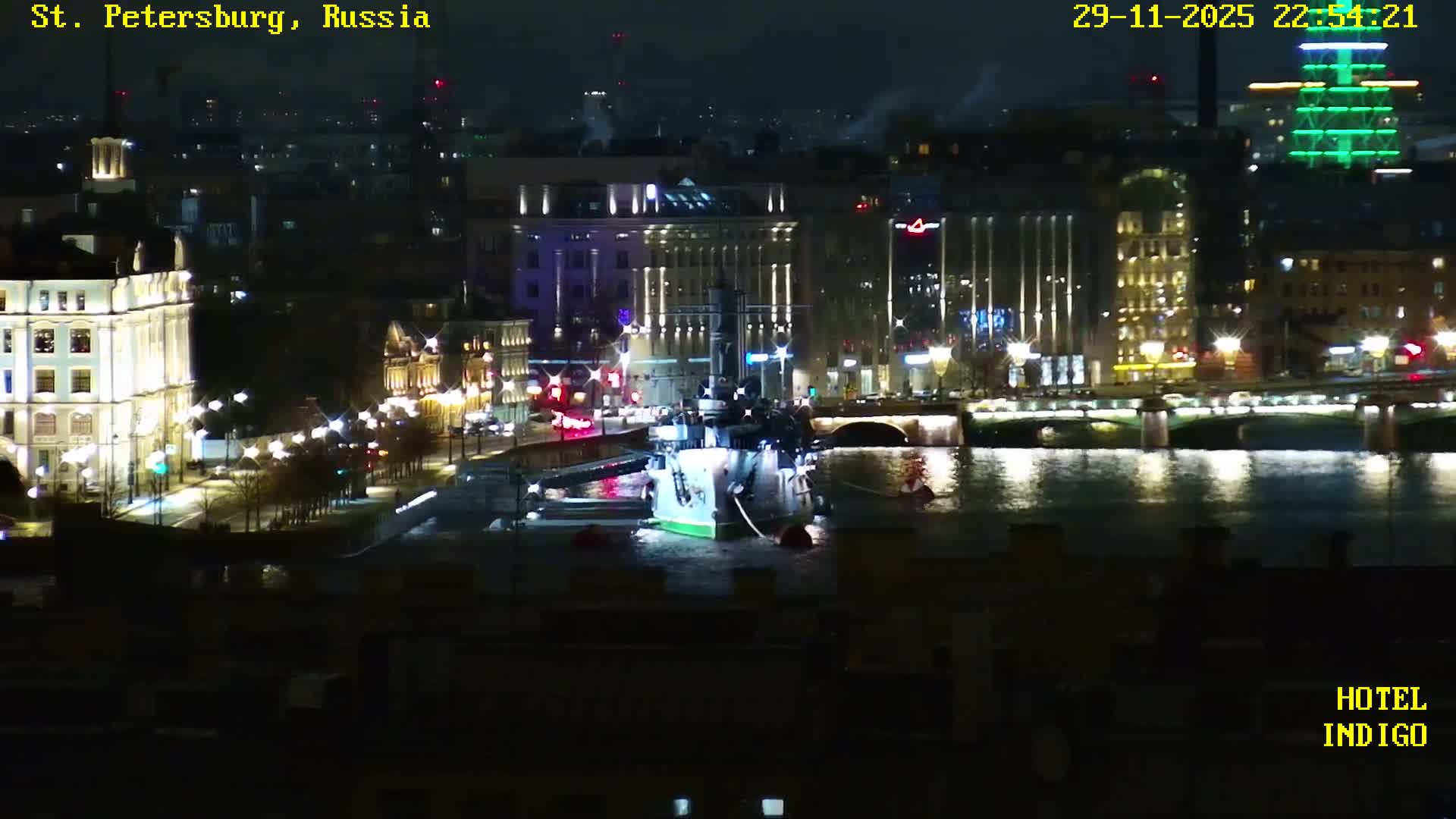 St. Petersburg Panaromic 360 Skyline Live Cam - Liteyny, Tsentralny, Saint Petersburg, Northwestern (Severo-Zapadnyy), Russia