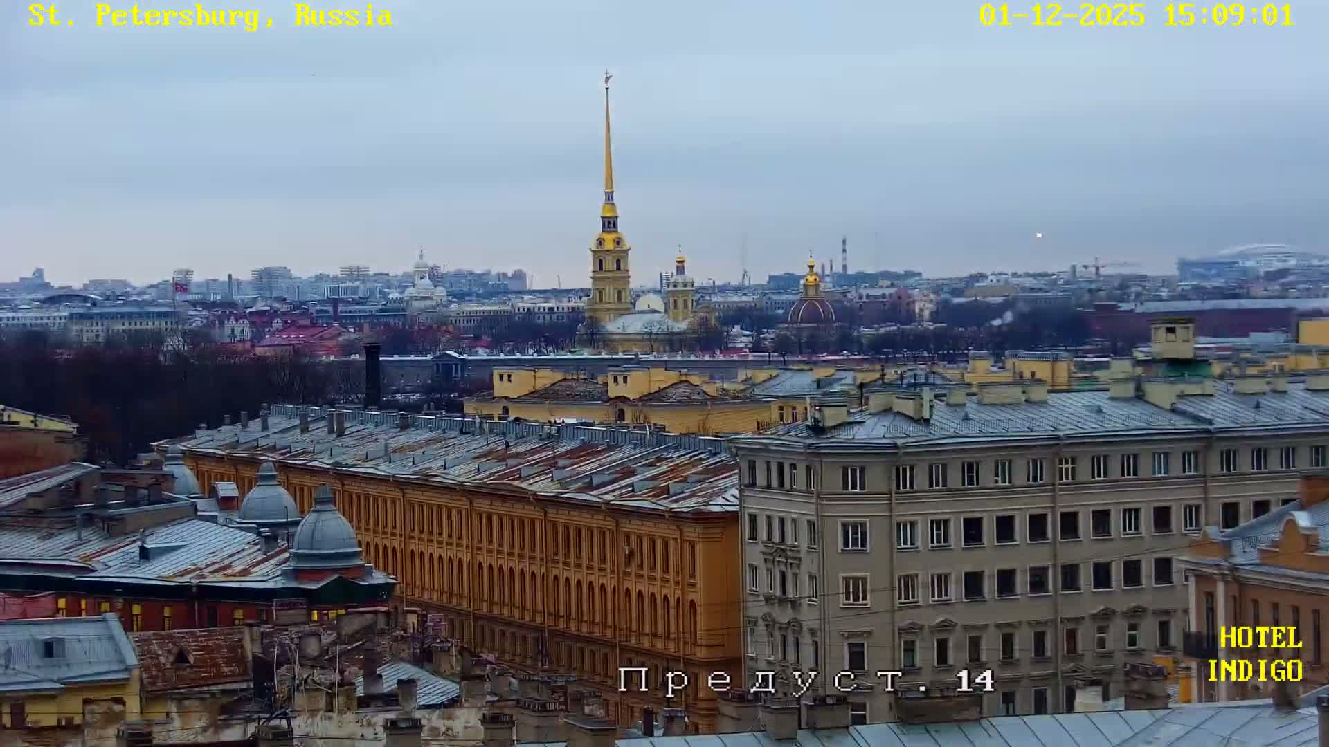 St. Petersburg Panaromic 360 Skyline Live Cam - Liteyny, Tsentralny, Saint Petersburg, Northwestern (Severo-Zapadnyy), Russia