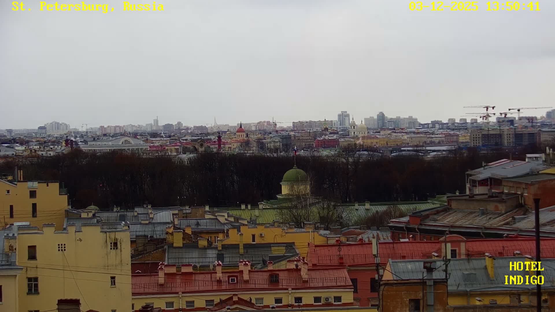 St. Petersburg Panaromic 360 Skyline Live Cam - Liteyny, Tsentralny, Saint Petersburg, Northwestern (Severo-Zapadnyy), Russia