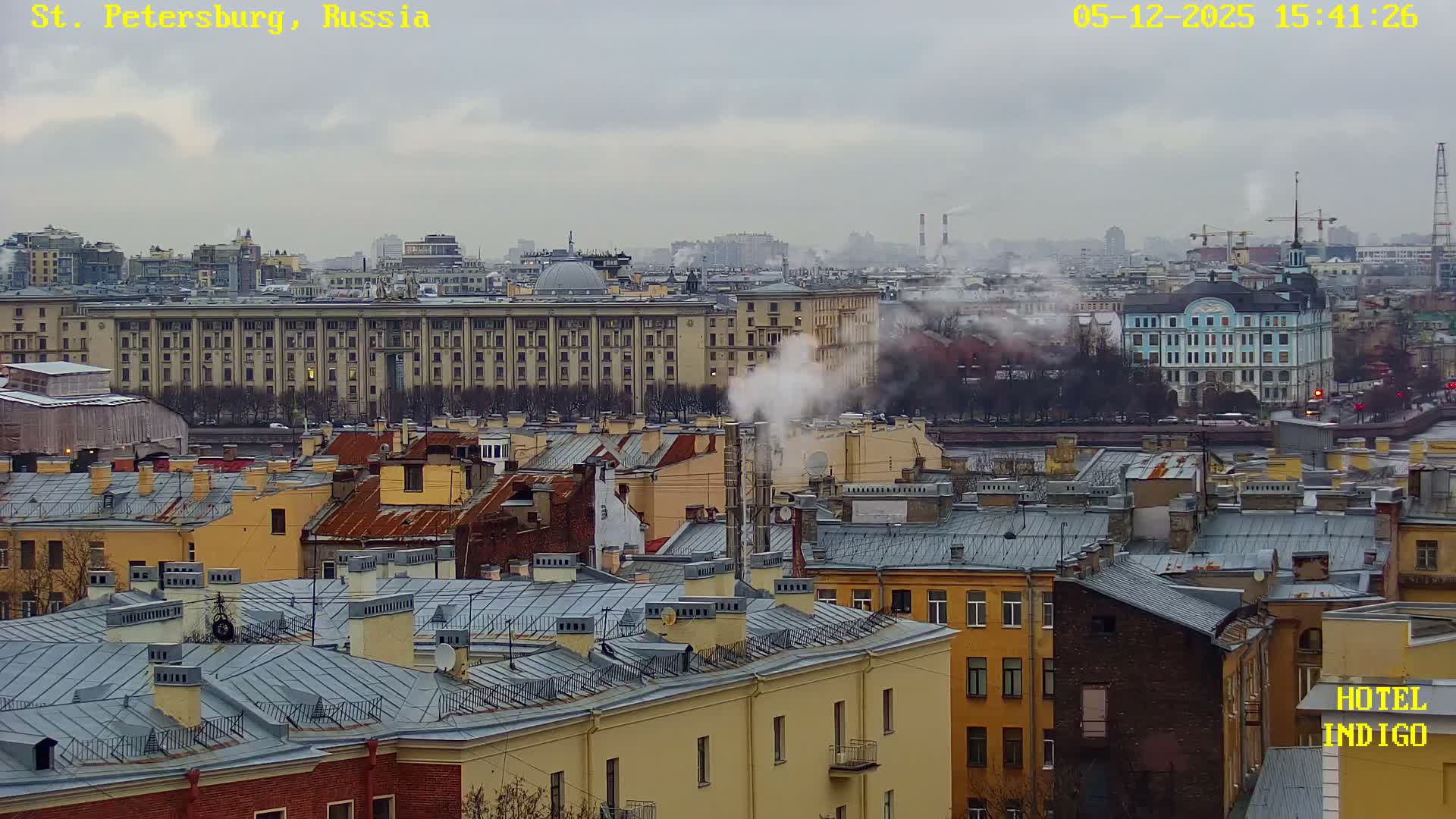 St. Petersburg Panaromic 360 Skyline Live Cam - Liteyny, Tsentralny, Saint Petersburg, Northwestern (Severo-Zapadnyy), Russia