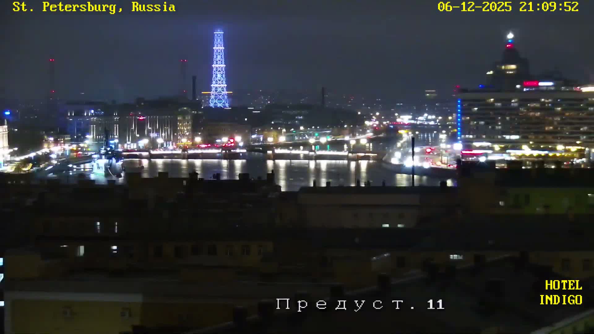 St. Petersburg Panaromic 360 Skyline Live Cam - Liteyny, Tsentralny, Saint Petersburg, Northwestern (Severo-Zapadnyy), Russia