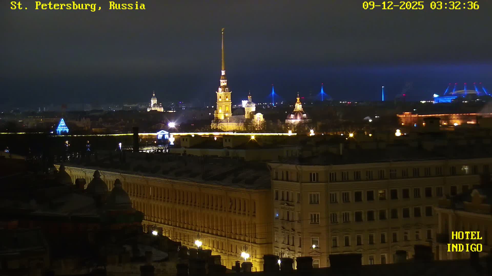 St. Petersburg Panaromic 360 Skyline Live Cam - Liteyny, Tsentralny, Saint Petersburg, Northwestern (Severo-Zapadnyy), Russia