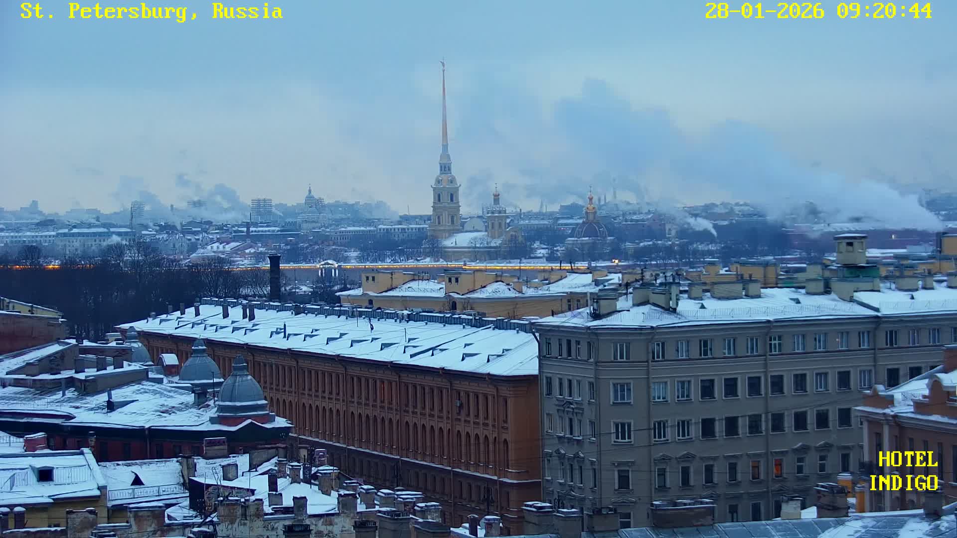 St. Petersburg Panaromic 360 Skyline Live Cam - Liteyny, Tsentralny, Saint Petersburg, Northwestern (Severo-Zapadnyy), Russia