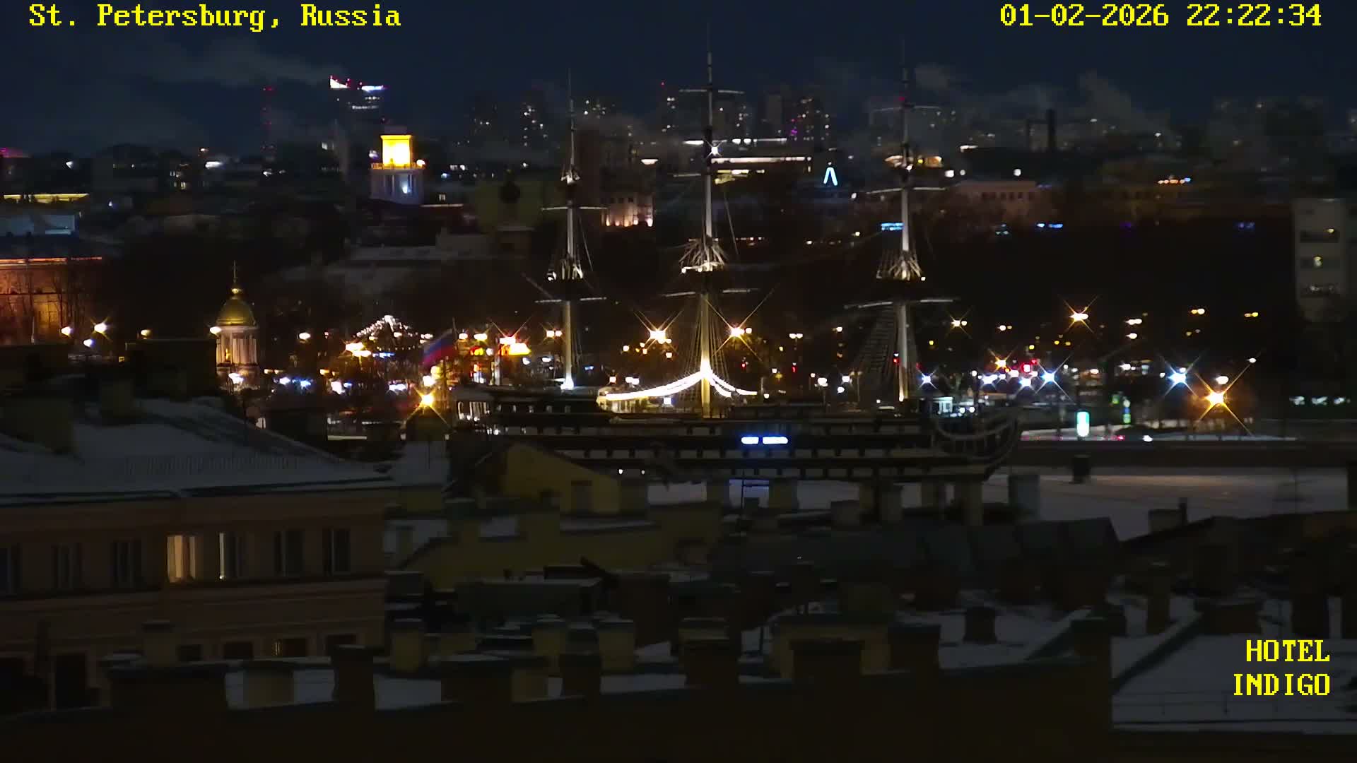 St. Petersburg Panaromic 360 Skyline Live Cam - Liteyny, Tsentralny, Saint Petersburg, Northwestern (Severo-Zapadnyy), Russia