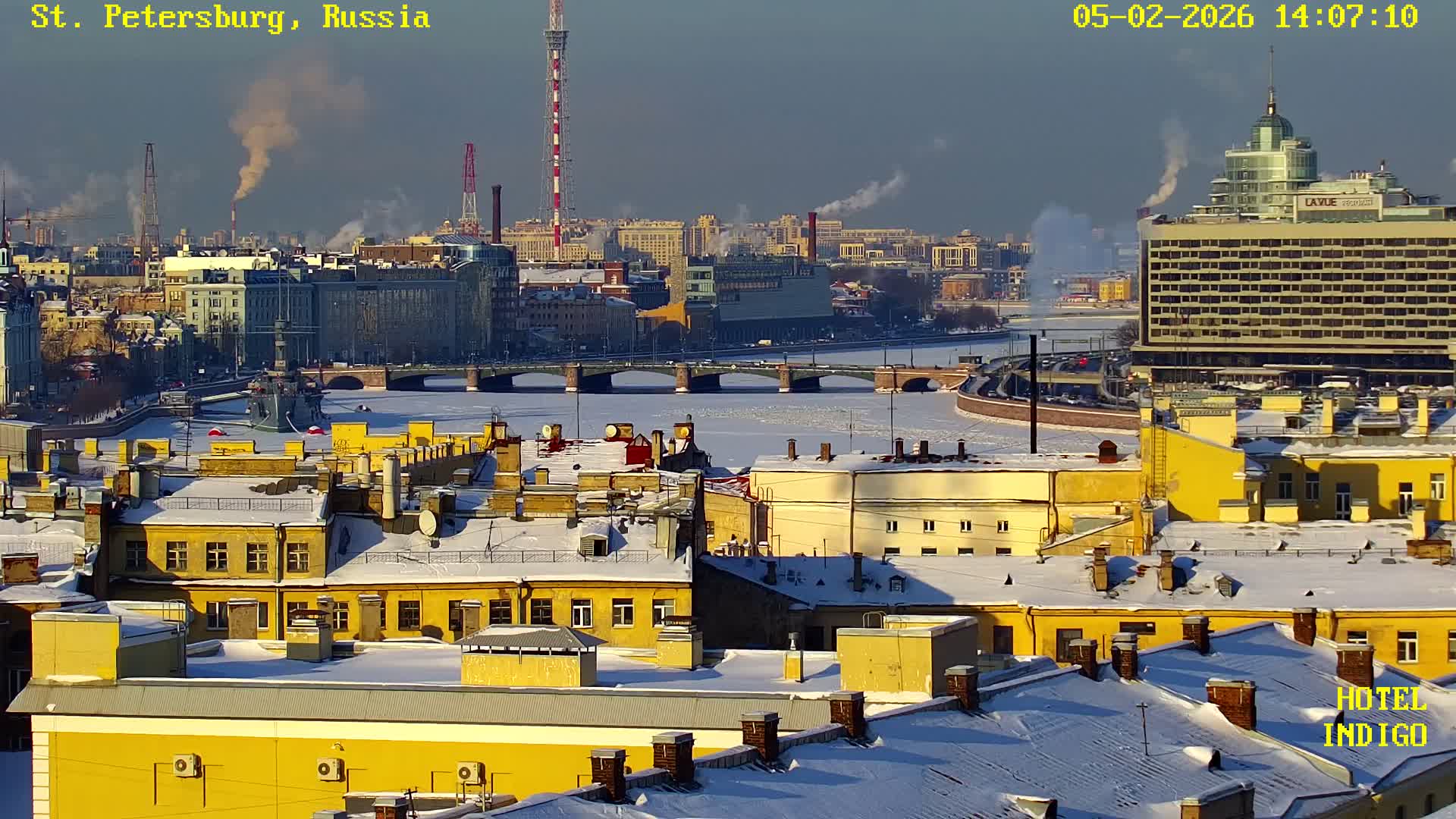 St. Petersburg Panaromic 360 Skyline Live Cam - Liteyny, Tsentralny, Saint Petersburg, Northwestern (Severo-Zapadnyy), Russia