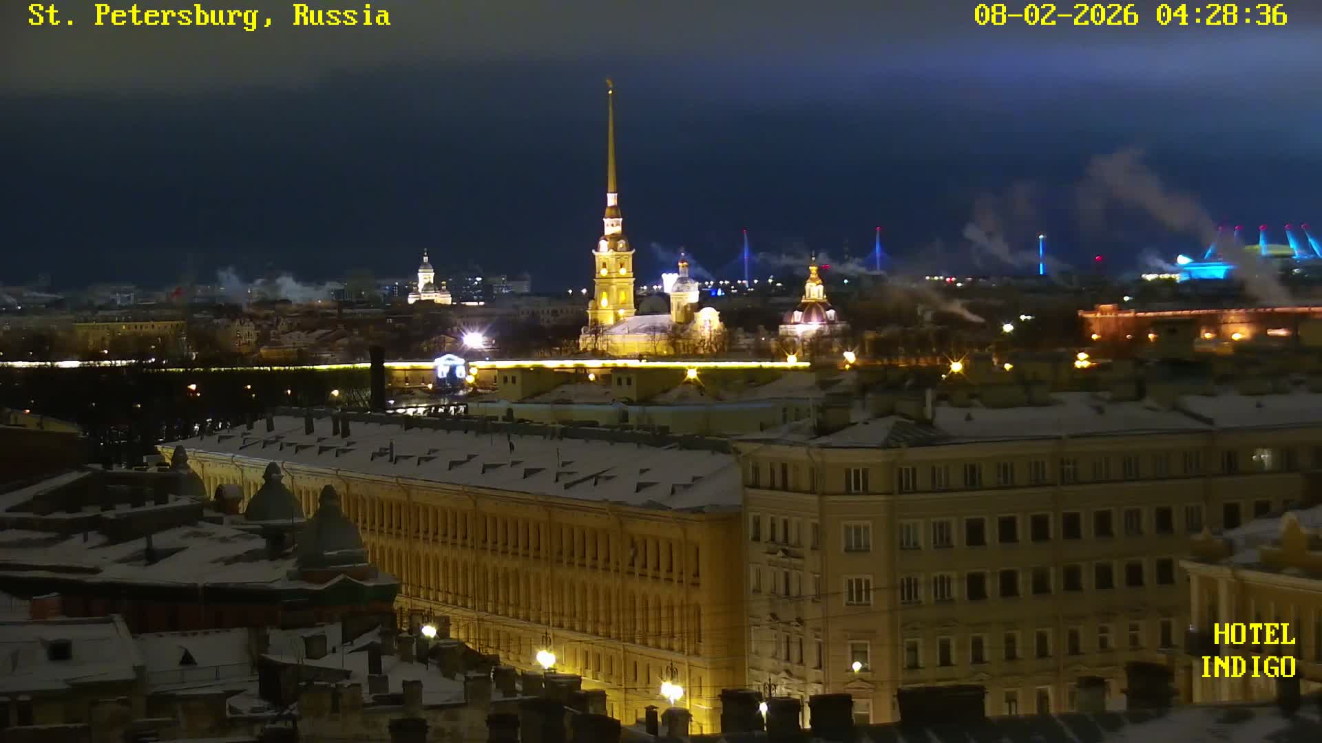 St. Petersburg Panaromic 360 Skyline Live Cam - Liteyny, Tsentralny, Saint Petersburg, Northwestern (Severo-Zapadnyy), Russia