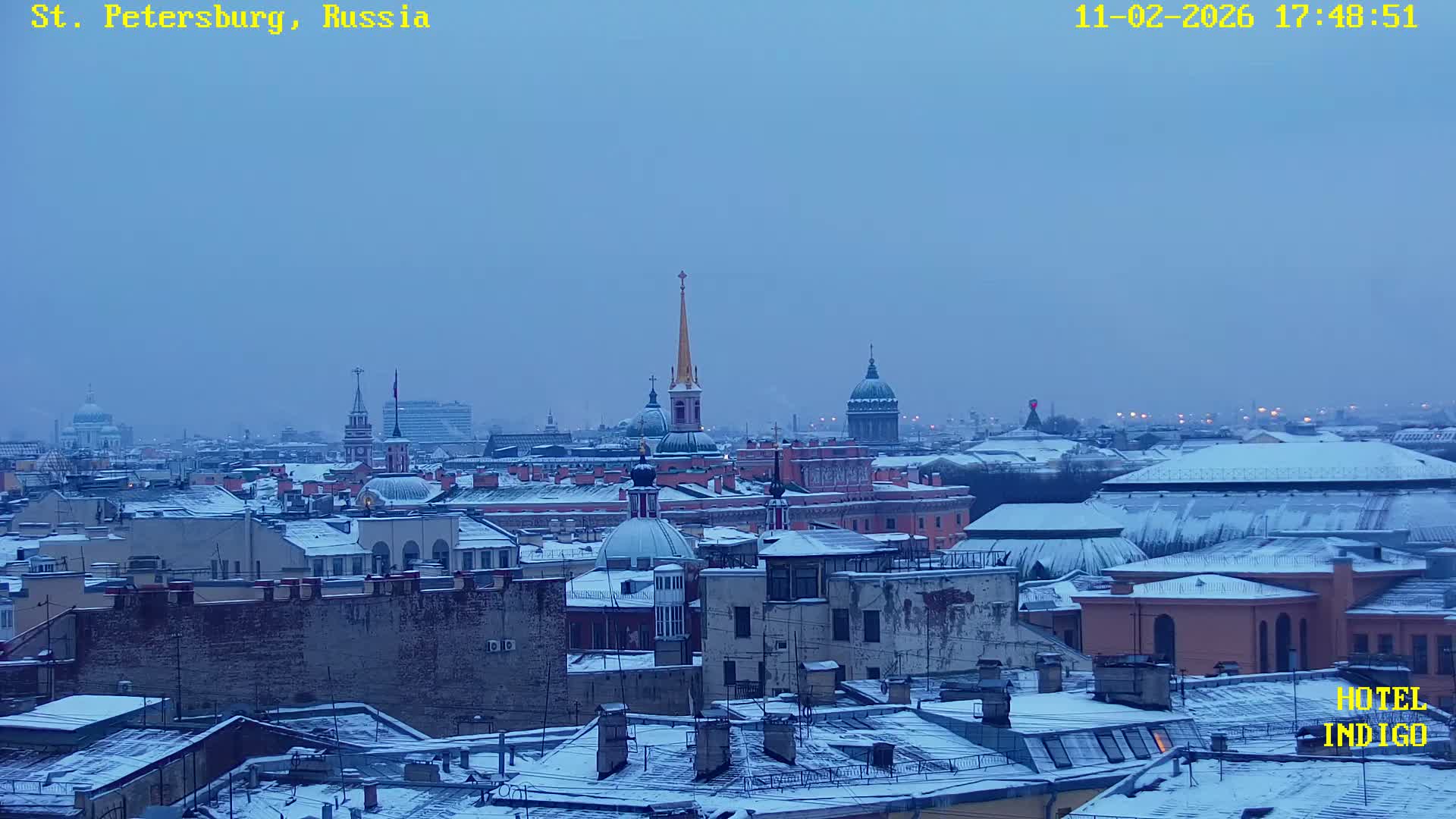 St. Petersburg Panaromic 360 Skyline Live Cam - Liteyny, Tsentralny, Saint Petersburg, Northwestern (Severo-Zapadnyy), Russia