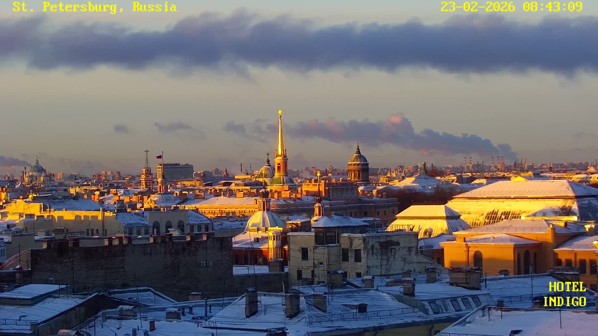 St. Petersburg Panaromic 360 Skyline Live Cam - Liteyny, Tsentralny, Saint Petersburg, Northwestern (Severo-Zapadnyy), Russia