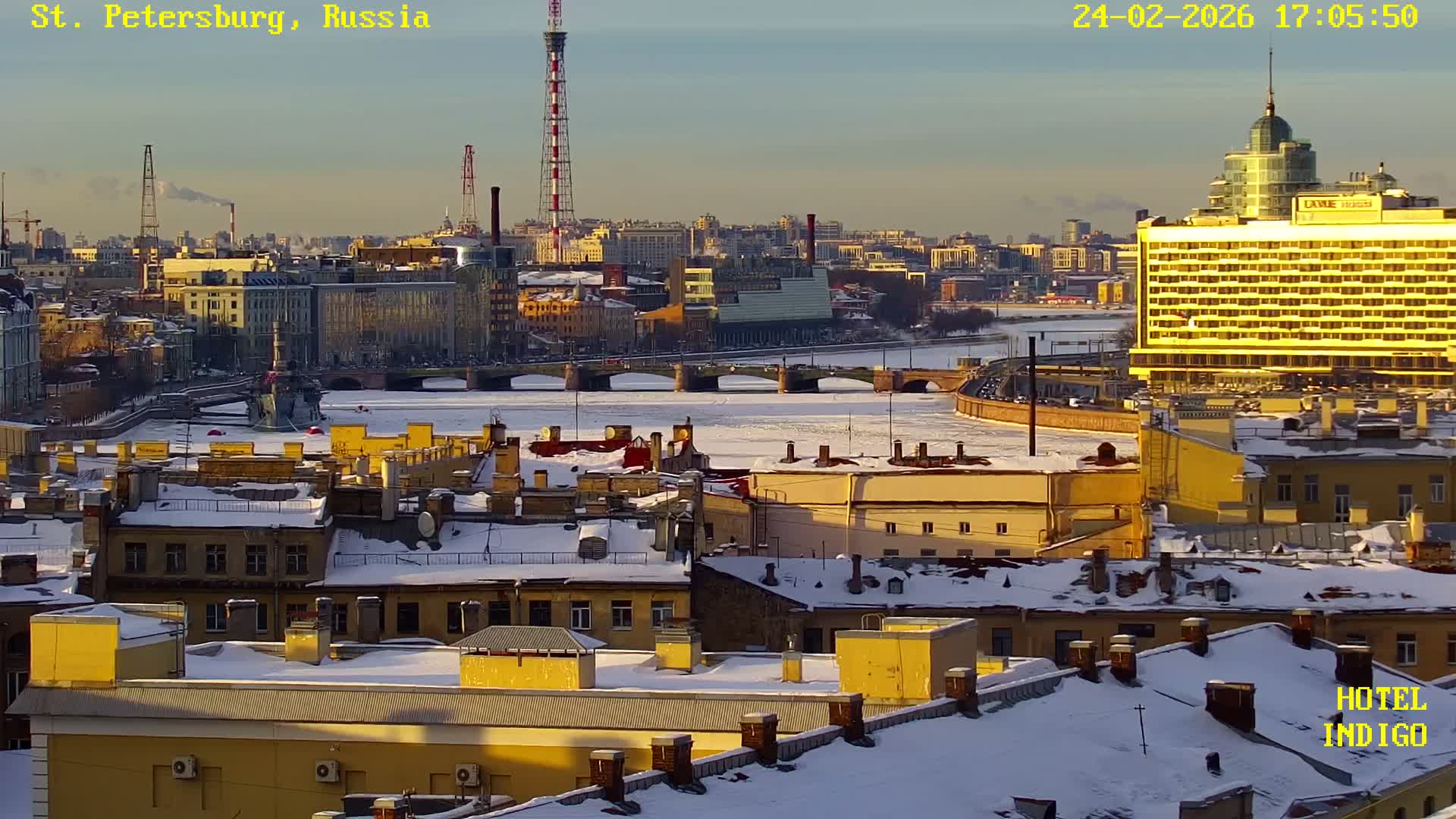 St. Petersburg Panaromic 360 Skyline Live Cam - Liteyny, Tsentralny, Saint Petersburg, Northwestern (Severo-Zapadnyy), Russia