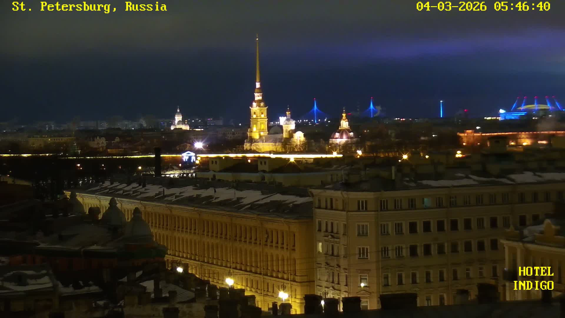 St. Petersburg Panaromic 360 Skyline Live Cam - Liteyny, Tsentralny, Saint Petersburg, Northwestern (Severo-Zapadnyy), Russia