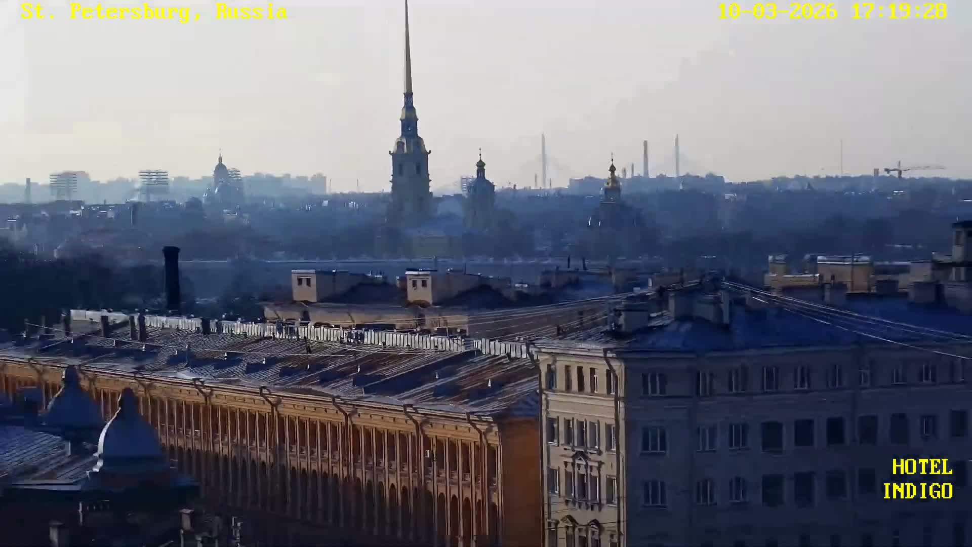 St. Petersburg Panaromic 360 Skyline Live Cam - Liteyny, Tsentralny, Saint Petersburg, Northwestern (Severo-Zapadnyy), Russia