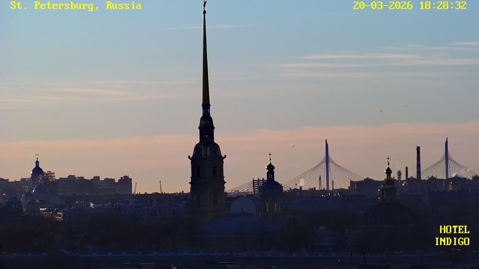 St. Petersburg Panaromic 360 Skyline Live Cam - Liteyny, Tsentralny, Saint Petersburg, Northwestern (Severo-Zapadnyy), Russia