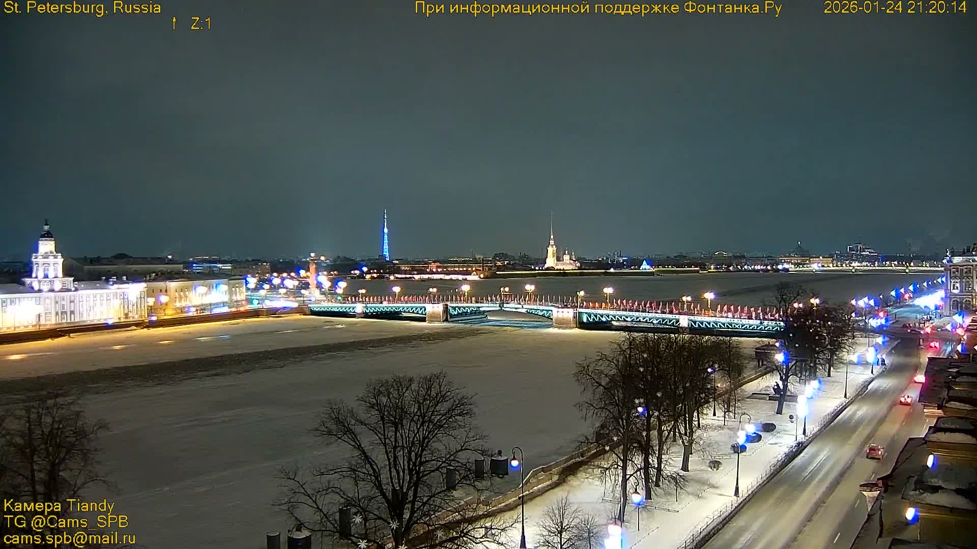 Bronze Horseman (Mednyy Vsadnik) & Saint Isaac Cathedral (Isaakiyevskiy Sobor) from Senate Square  Live Cam - Admiralteysky Okrug, Admiralteysky, Saint Petersburg, Northwestern (Severo-Zapadnyy), Russia 