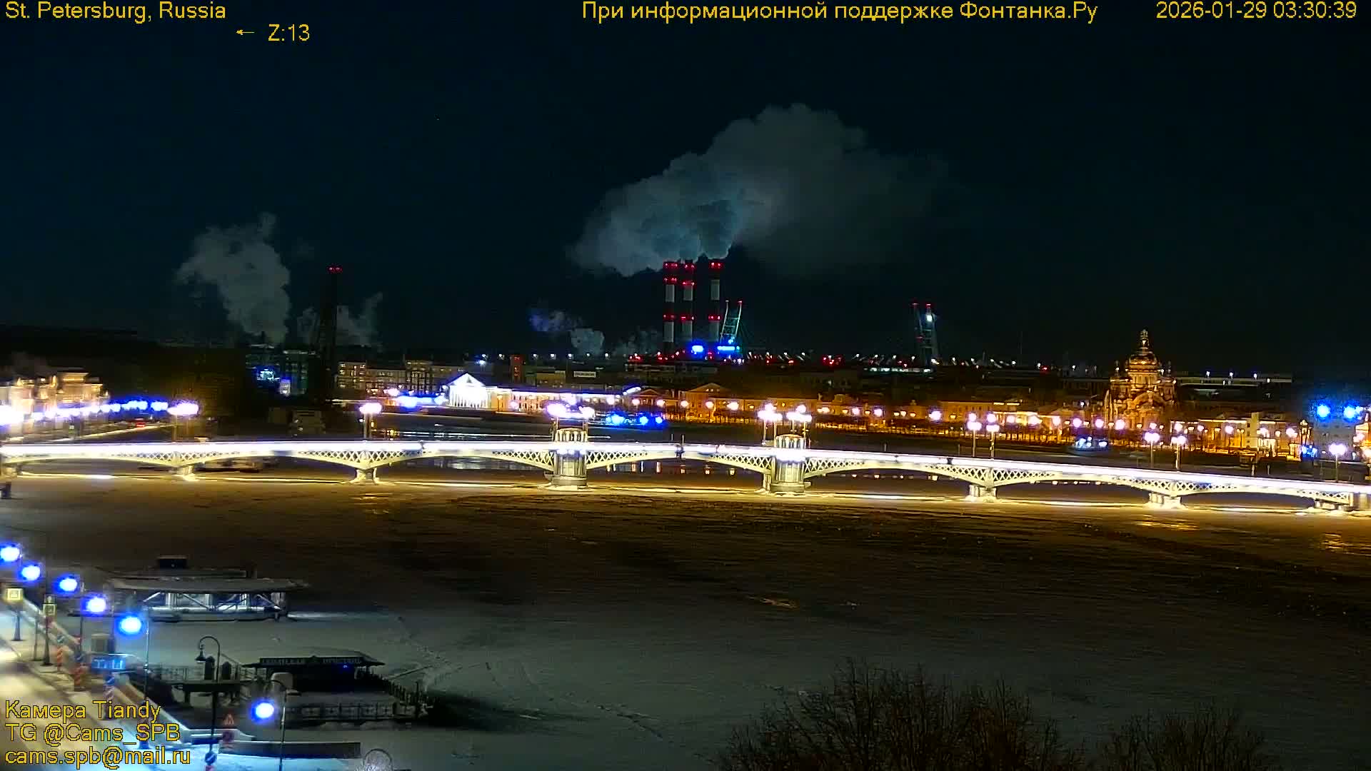 Bronze Horseman (Mednyy Vsadnik) & Saint Isaac Cathedral (Isaakiyevskiy Sobor) from Senate Square  Live Cam - Admiralteysky Okrug, Admiralteysky, Saint Petersburg, Northwestern (Severo-Zapadnyy), Russia 