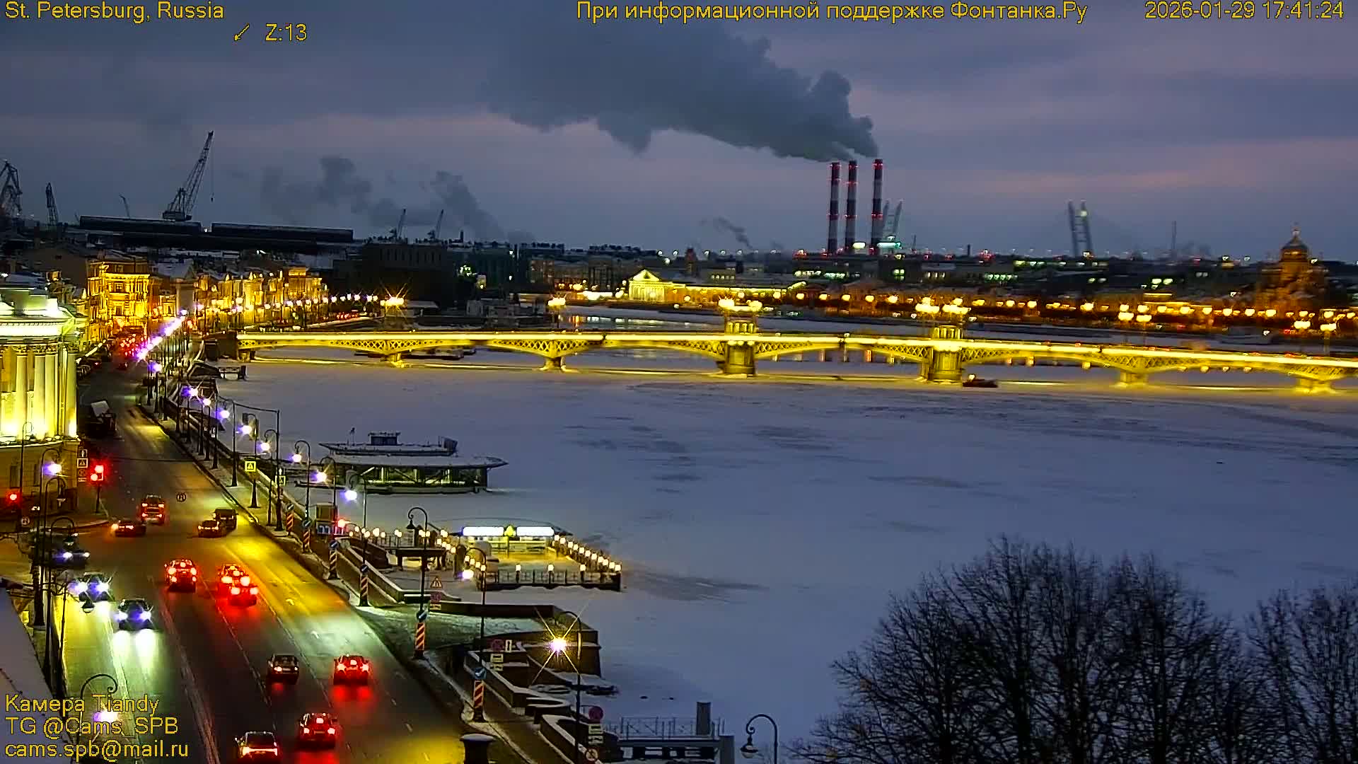 Bronze Horseman (Mednyy Vsadnik) & Saint Isaac Cathedral (Isaakiyevskiy Sobor) from Senate Square  Live Cam - Admiralteysky Okrug, Admiralteysky, Saint Petersburg, Northwestern (Severo-Zapadnyy), Russia 