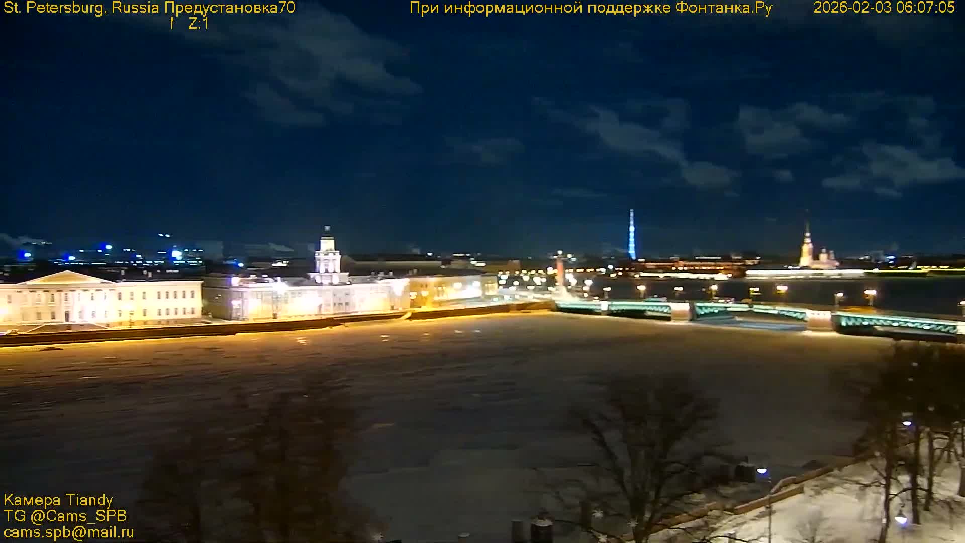 Bronze Horseman (Mednyy Vsadnik) & Saint Isaac Cathedral (Isaakiyevskiy Sobor) from Senate Square  Live Cam - Admiralteysky Okrug, Admiralteysky, Saint Petersburg, Northwestern (Severo-Zapadnyy), Russia 