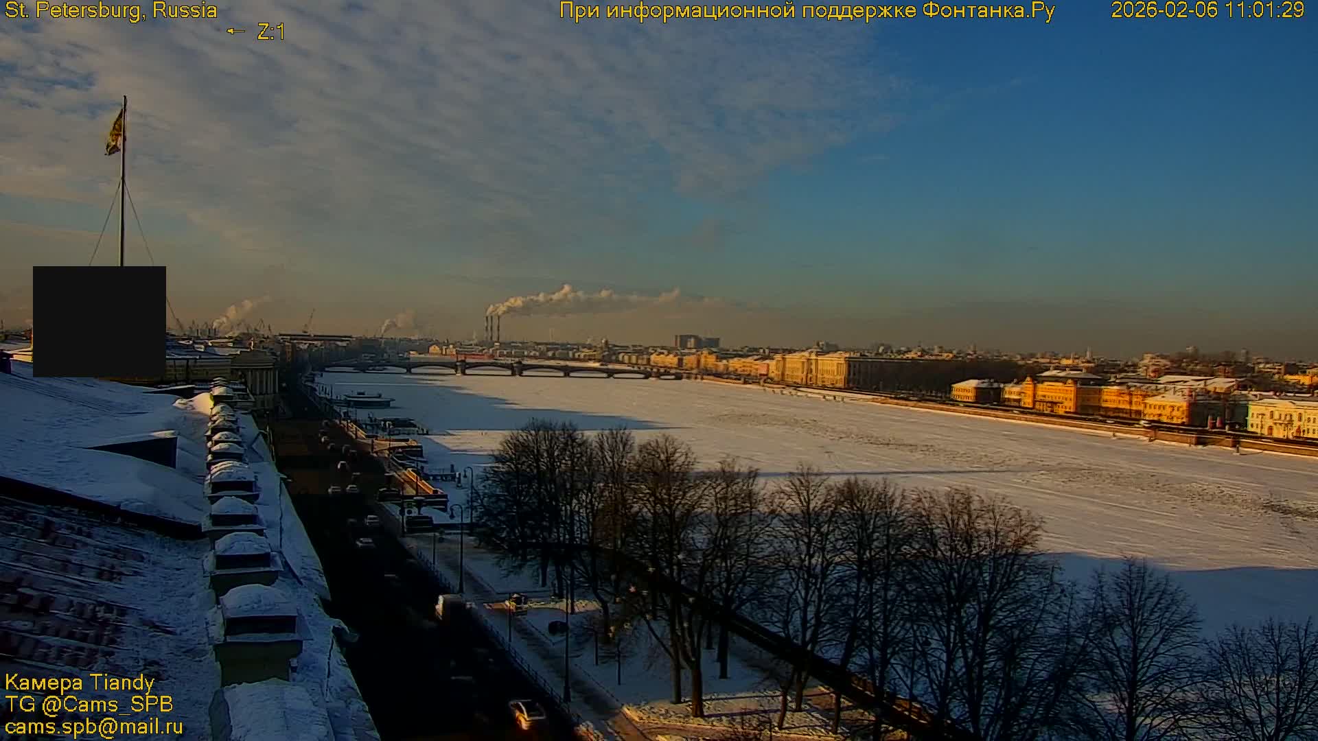 Bronze Horseman (Mednyy Vsadnik) & Saint Isaac Cathedral (Isaakiyevskiy Sobor) from Senate Square  Live Cam - Admiralteysky Okrug, Admiralteysky, Saint Petersburg, Northwestern (Severo-Zapadnyy), Russia 
