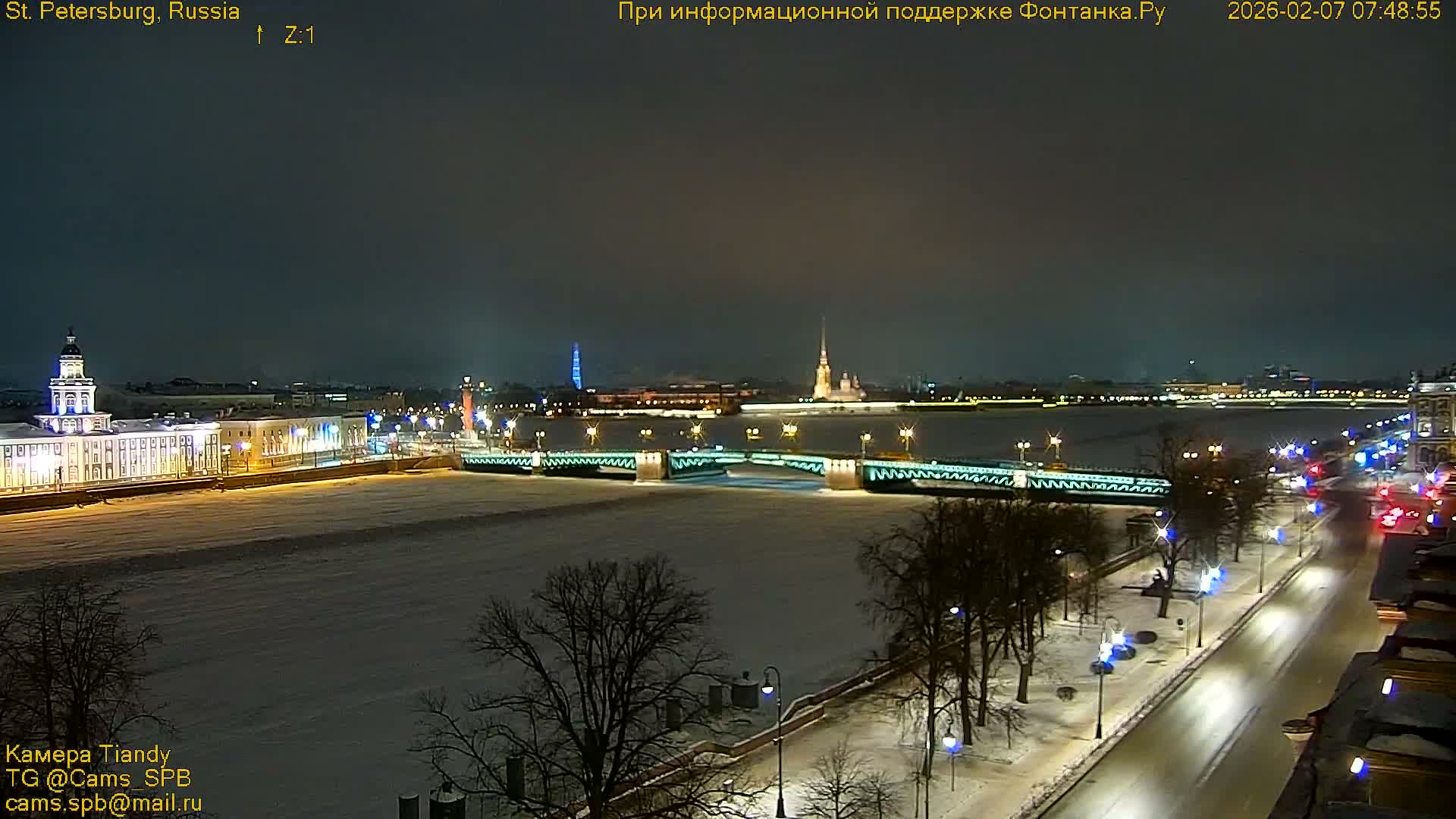 Bronze Horseman (Mednyy Vsadnik) & Saint Isaac Cathedral (Isaakiyevskiy Sobor) from Senate Square  Live Cam - Admiralteysky Okrug, Admiralteysky, Saint Petersburg, Northwestern (Severo-Zapadnyy), Russia 