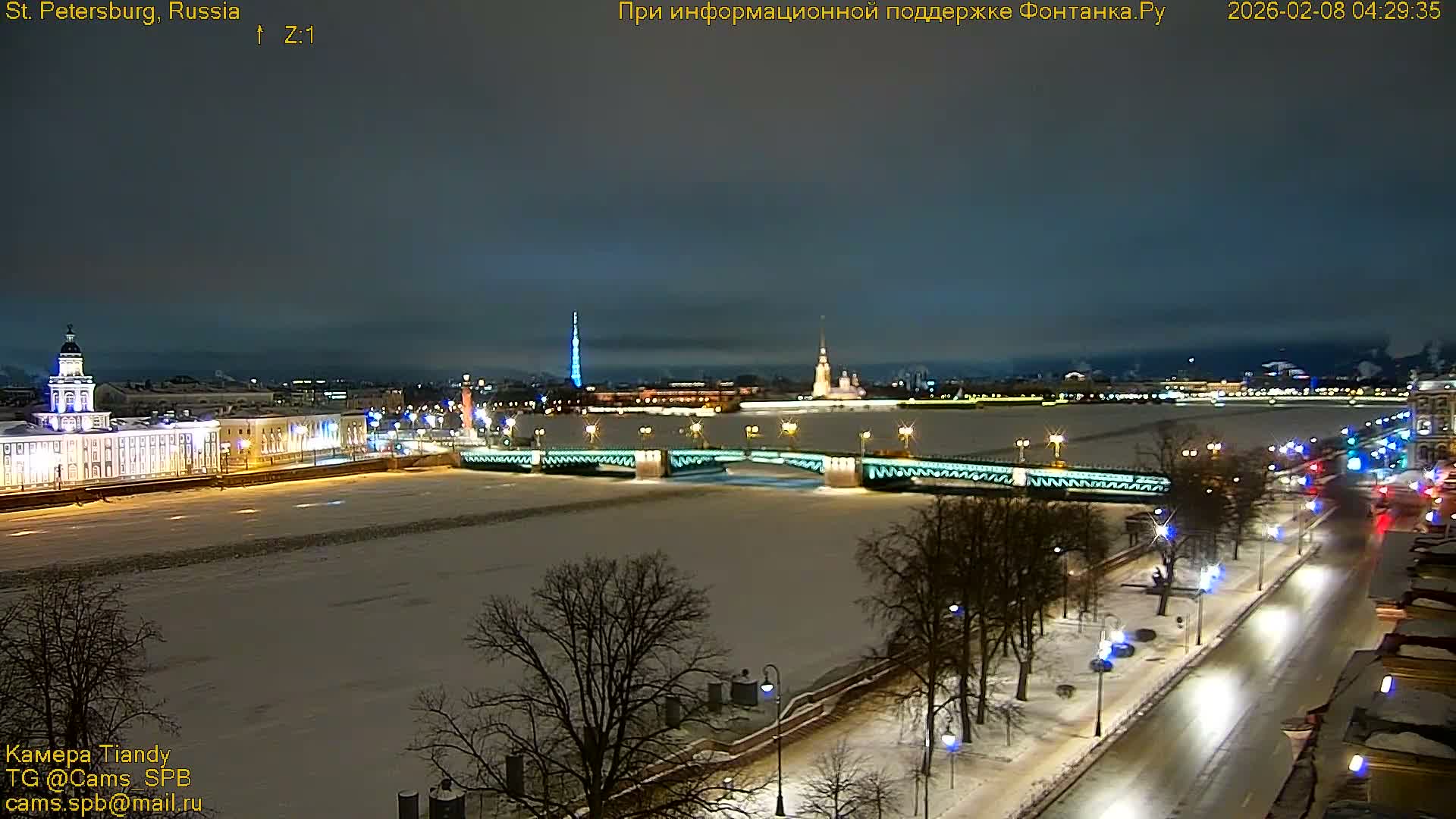Bronze Horseman (Mednyy Vsadnik) & Saint Isaac Cathedral (Isaakiyevskiy Sobor) from Senate Square  Live Cam - Admiralteysky Okrug, Admiralteysky, Saint Petersburg, Northwestern (Severo-Zapadnyy), Russia 