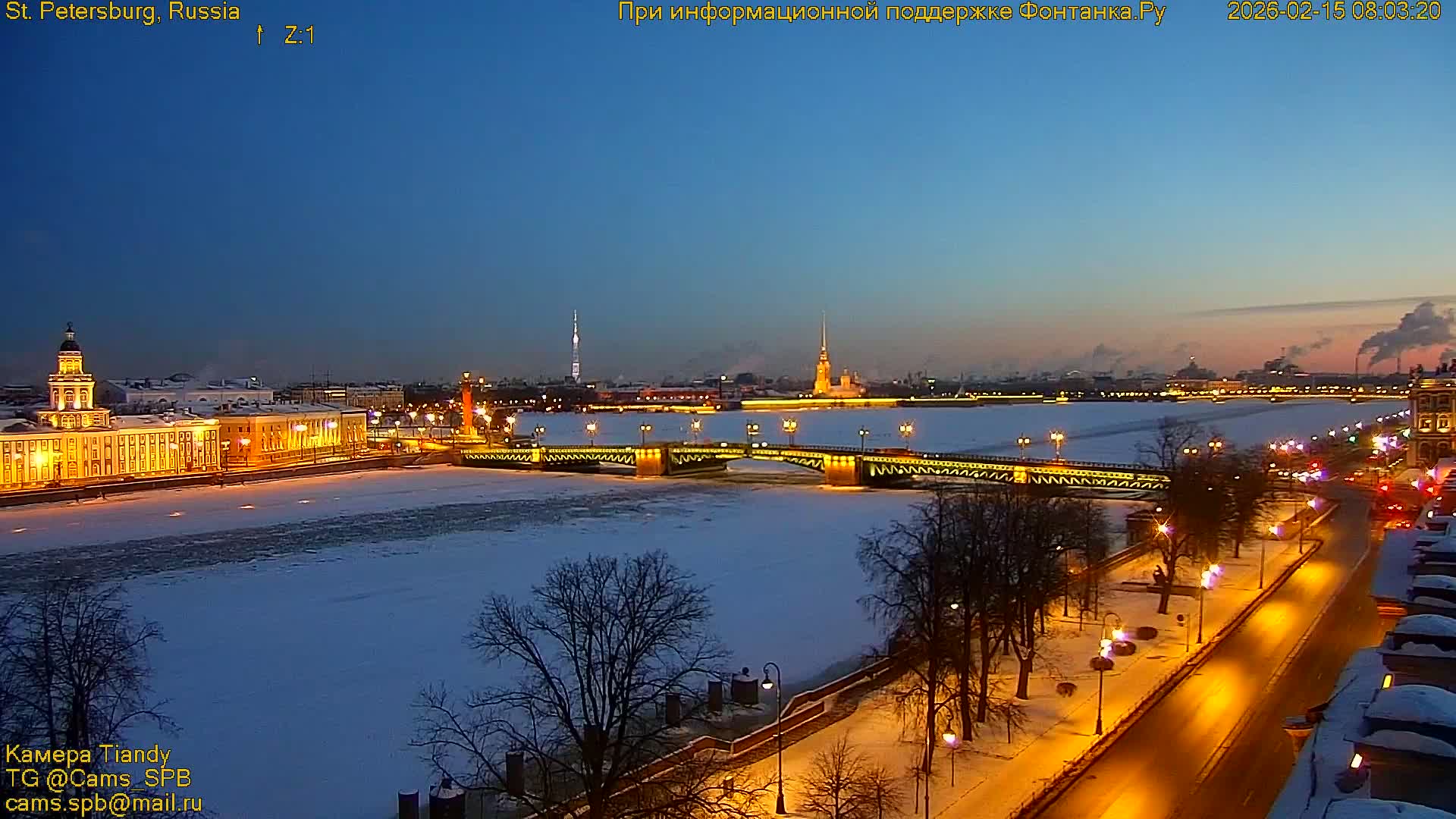 Bronze Horseman (Mednyy Vsadnik) & Saint Isaac Cathedral (Isaakiyevskiy Sobor) from Senate Square  Live Cam - Admiralteysky Okrug, Admiralteysky, Saint Petersburg, Northwestern (Severo-Zapadnyy), Russia 