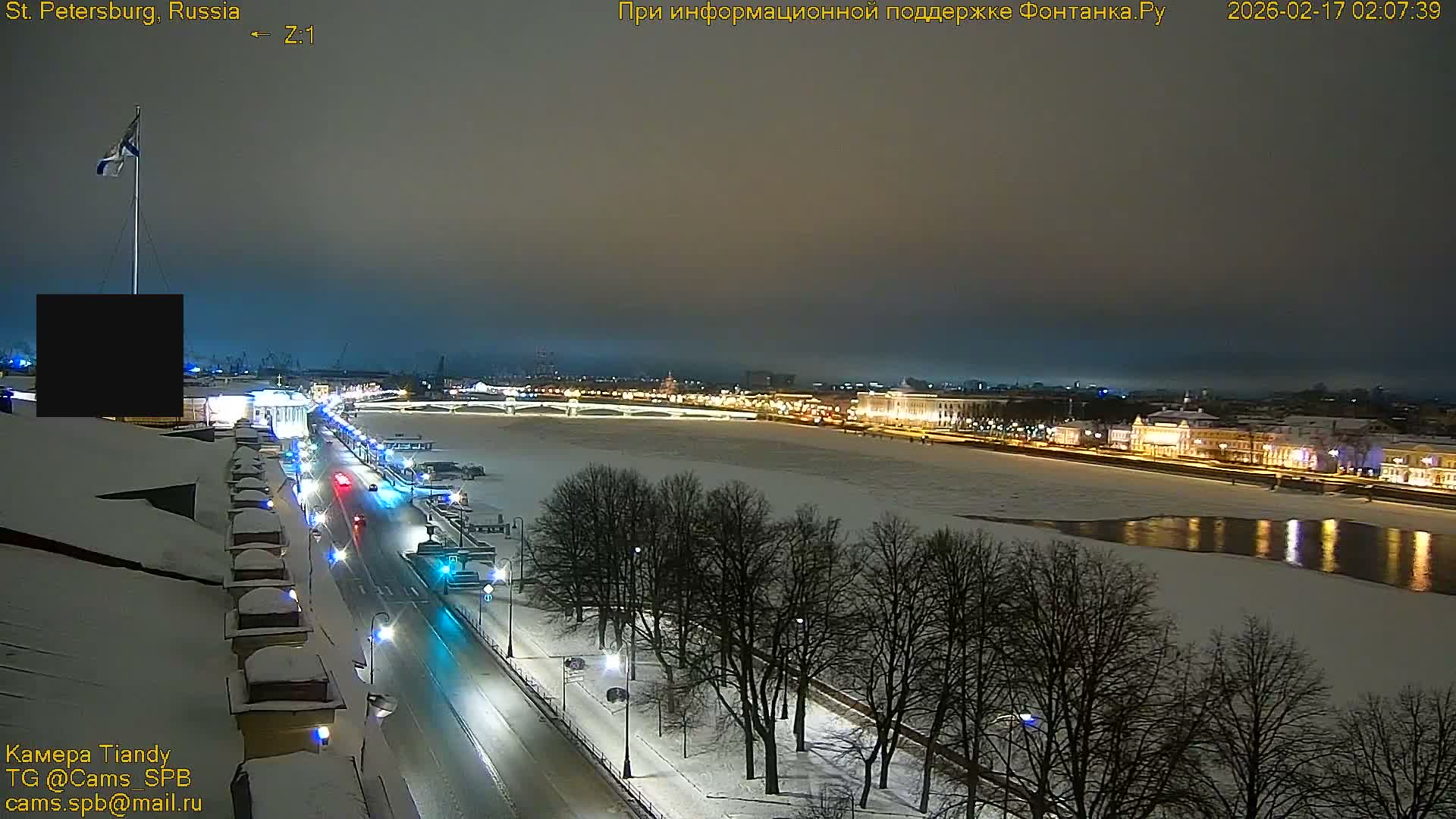 Bronze Horseman (Mednyy Vsadnik) & Saint Isaac Cathedral (Isaakiyevskiy Sobor) from Senate Square  Live Cam - Admiralteysky Okrug, Admiralteysky, Saint Petersburg, Northwestern (Severo-Zapadnyy), Russia 