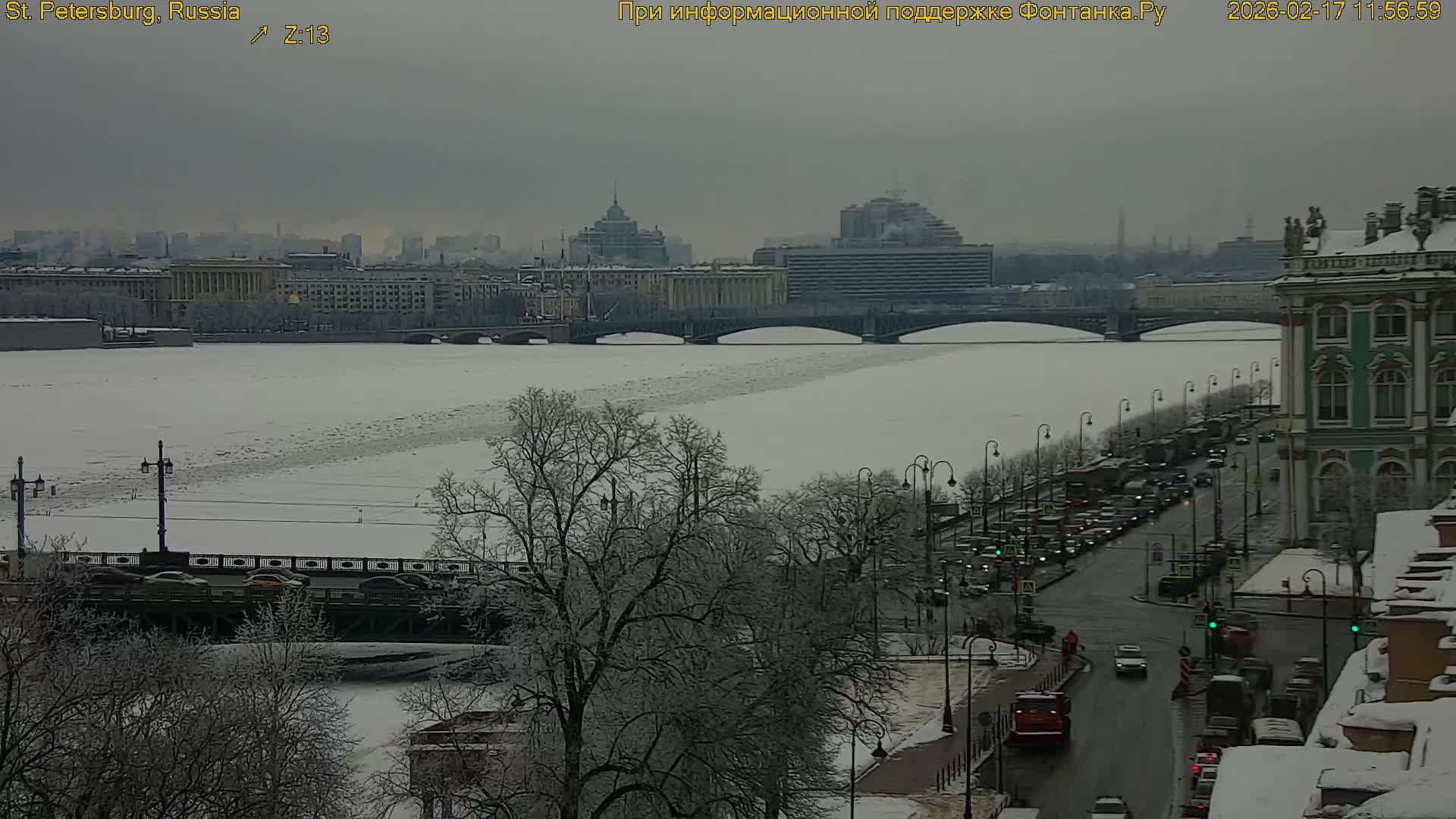 Bronze Horseman (Mednyy Vsadnik) & Saint Isaac Cathedral (Isaakiyevskiy Sobor) from Senate Square  Live Cam - Admiralteysky Okrug, Admiralteysky, Saint Petersburg, Northwestern (Severo-Zapadnyy), Russia 