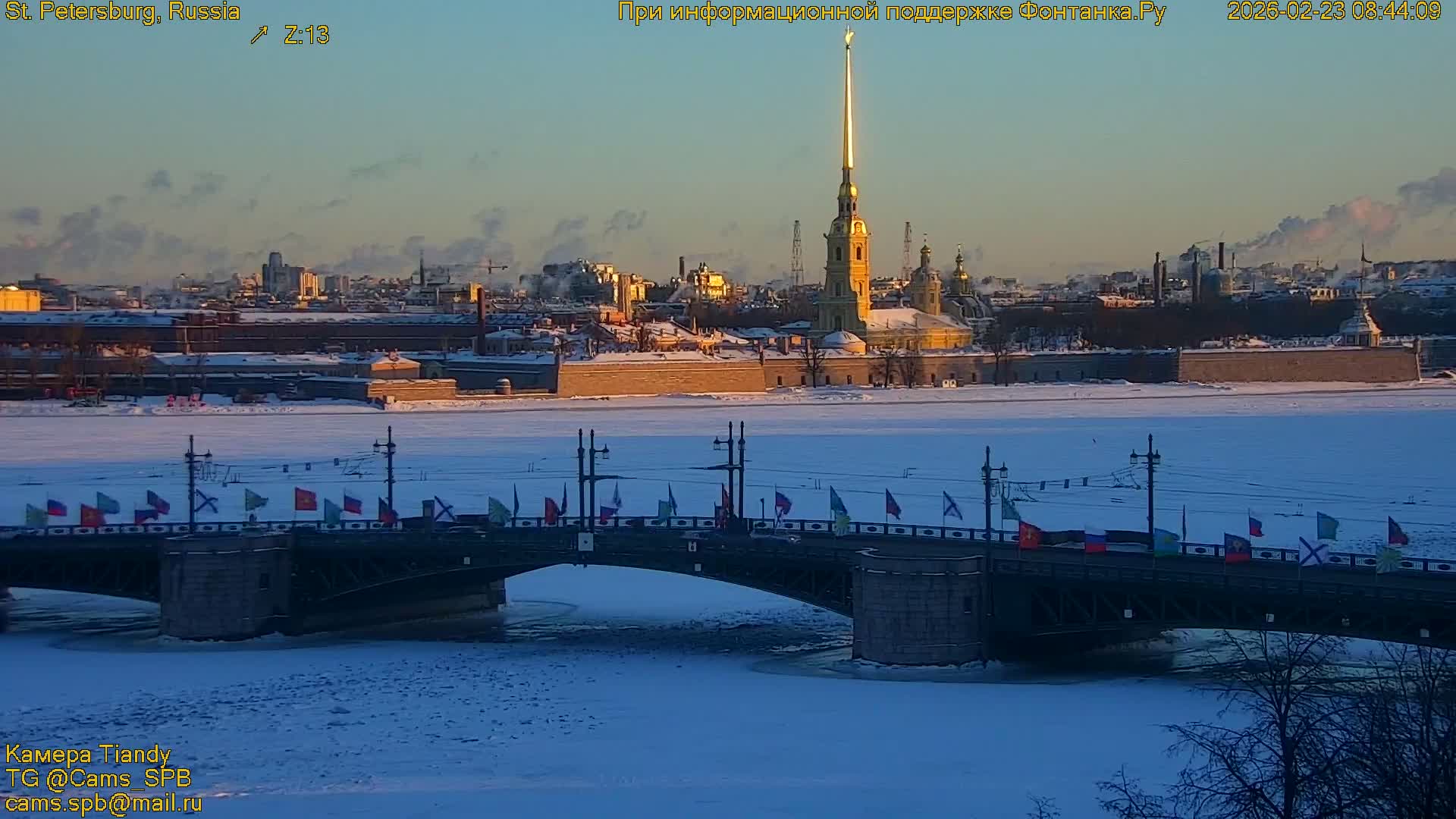 Bronze Horseman (Mednyy Vsadnik) & Saint Isaac Cathedral (Isaakiyevskiy Sobor) from Senate Square  Live Cam - Admiralteysky Okrug, Admiralteysky, Saint Petersburg, Northwestern (Severo-Zapadnyy), Russia 
